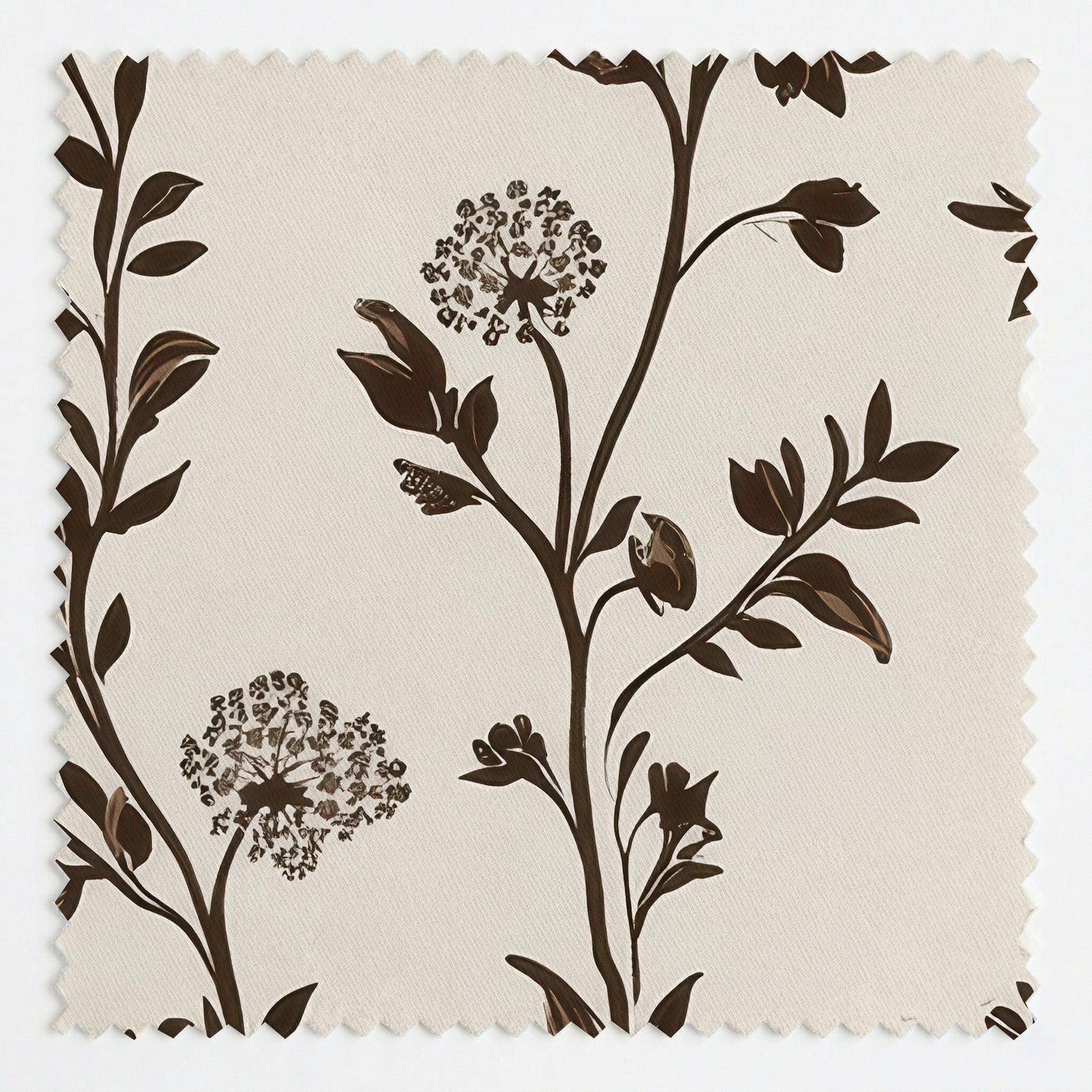 Mocha Vine Fabric by the Yard