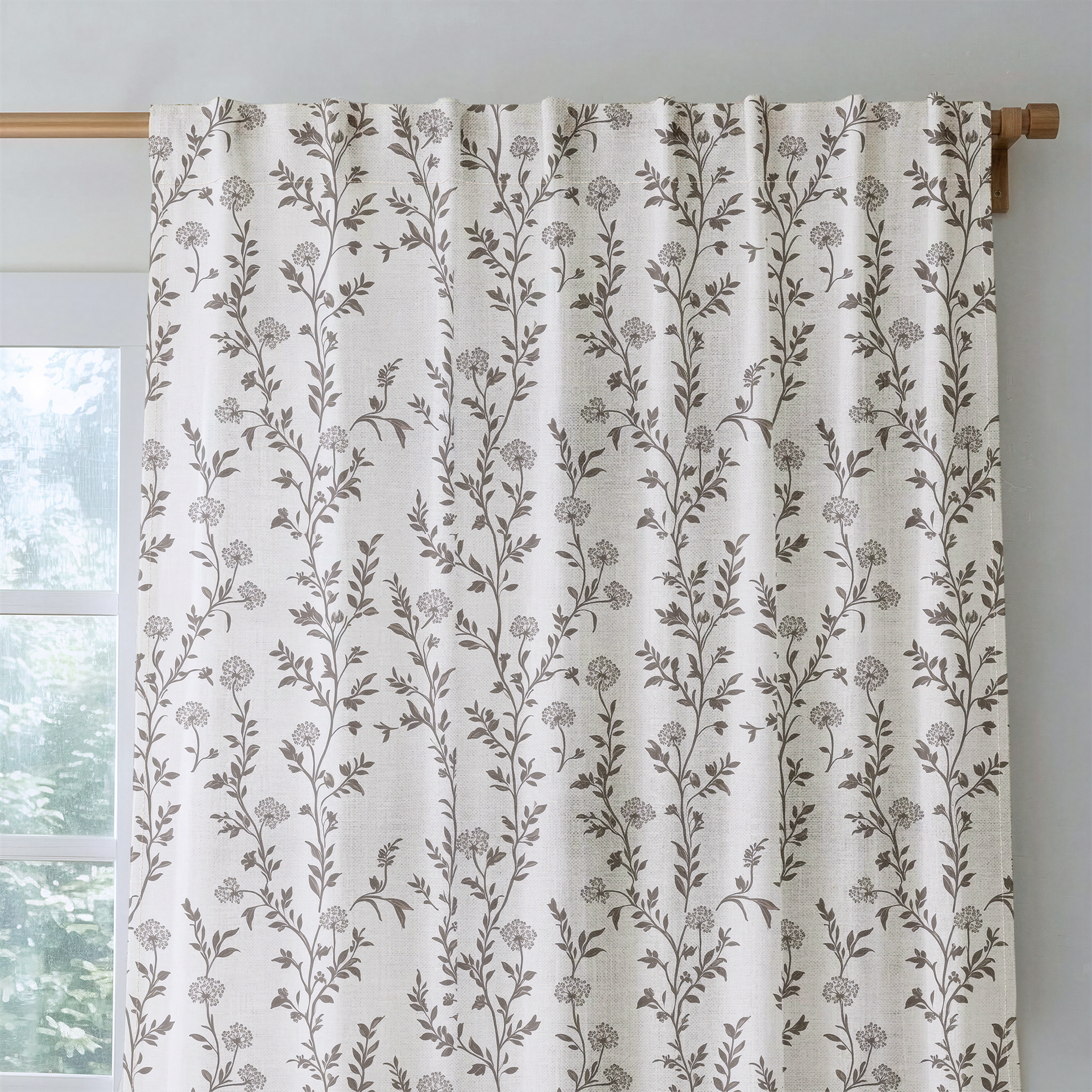 Mocha Vine - Drapery — rod