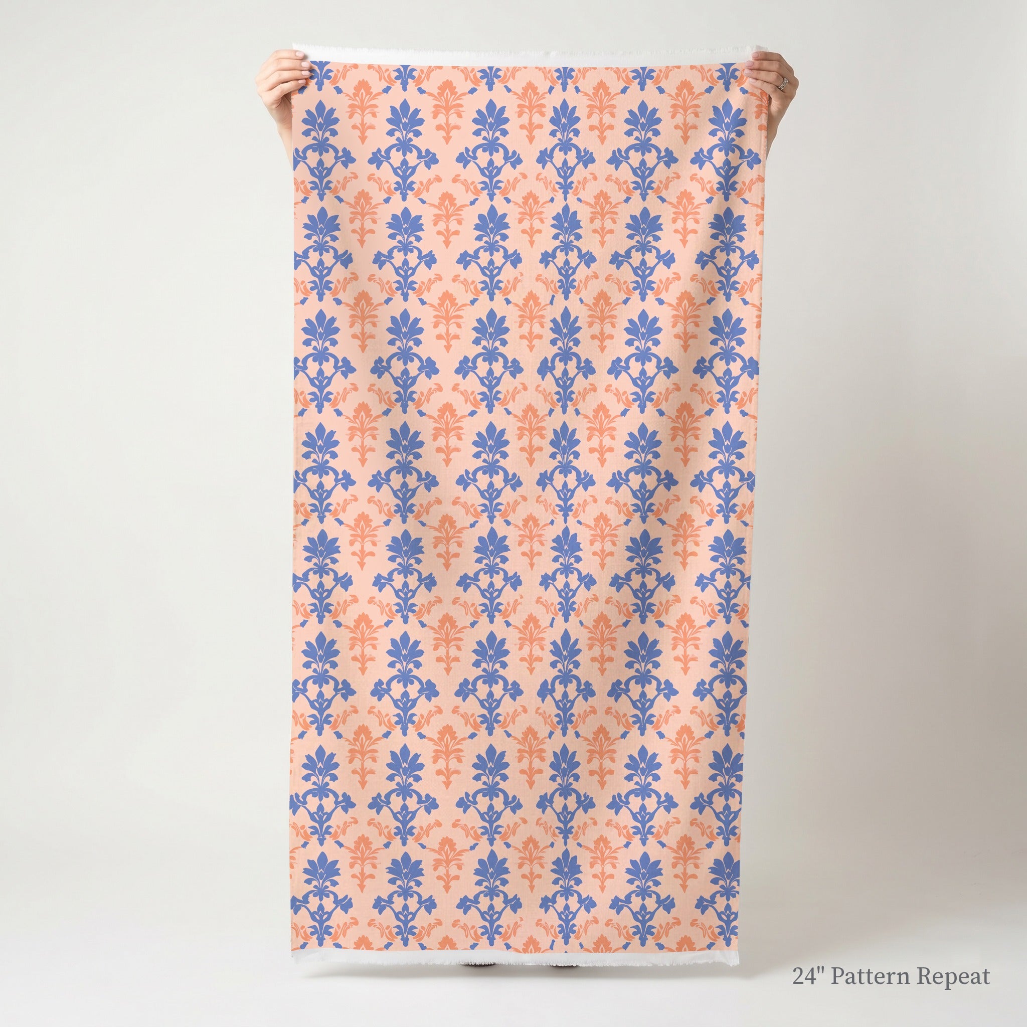 Peachy Elegance Fabric by the Yard
