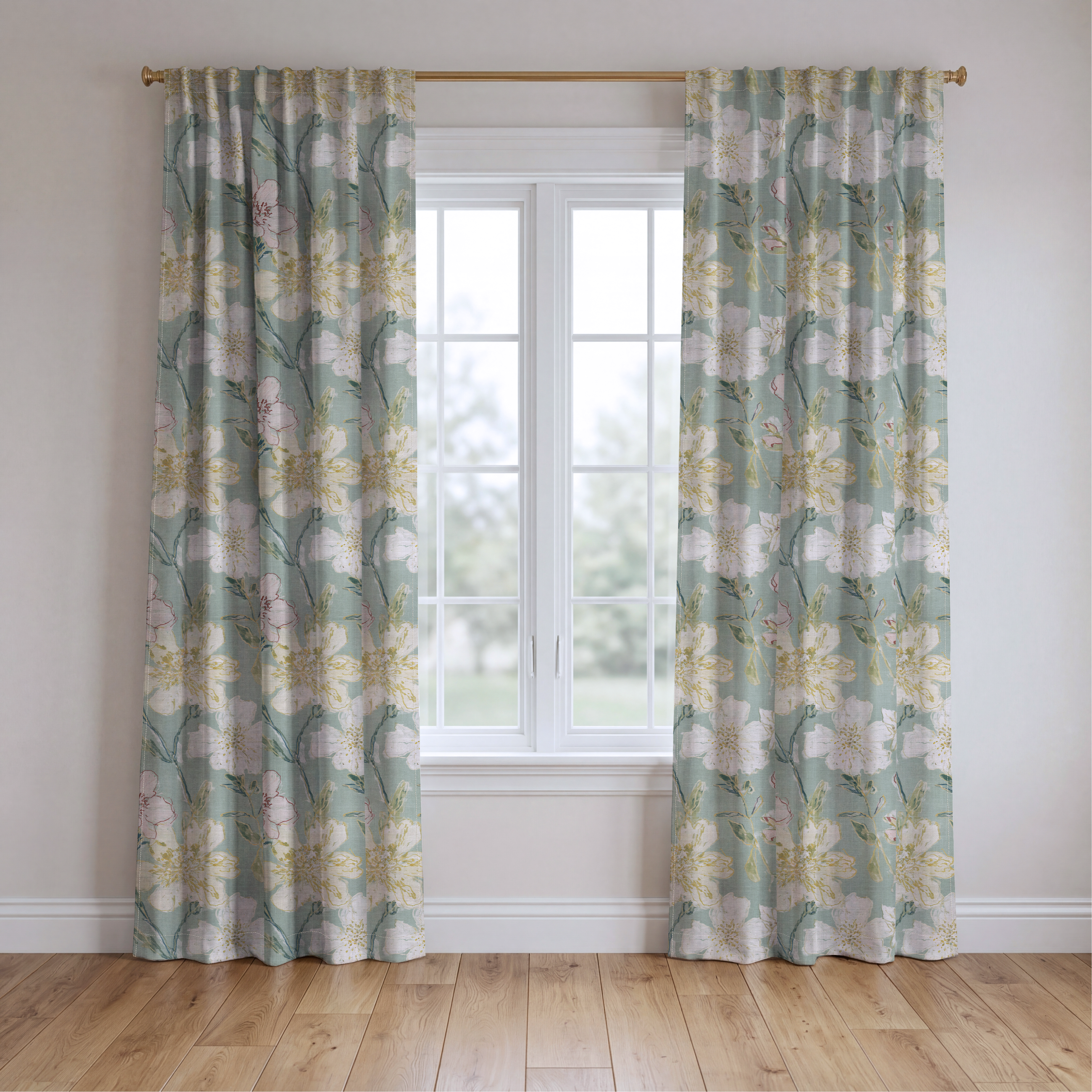 Tansy - Drapery — two panels