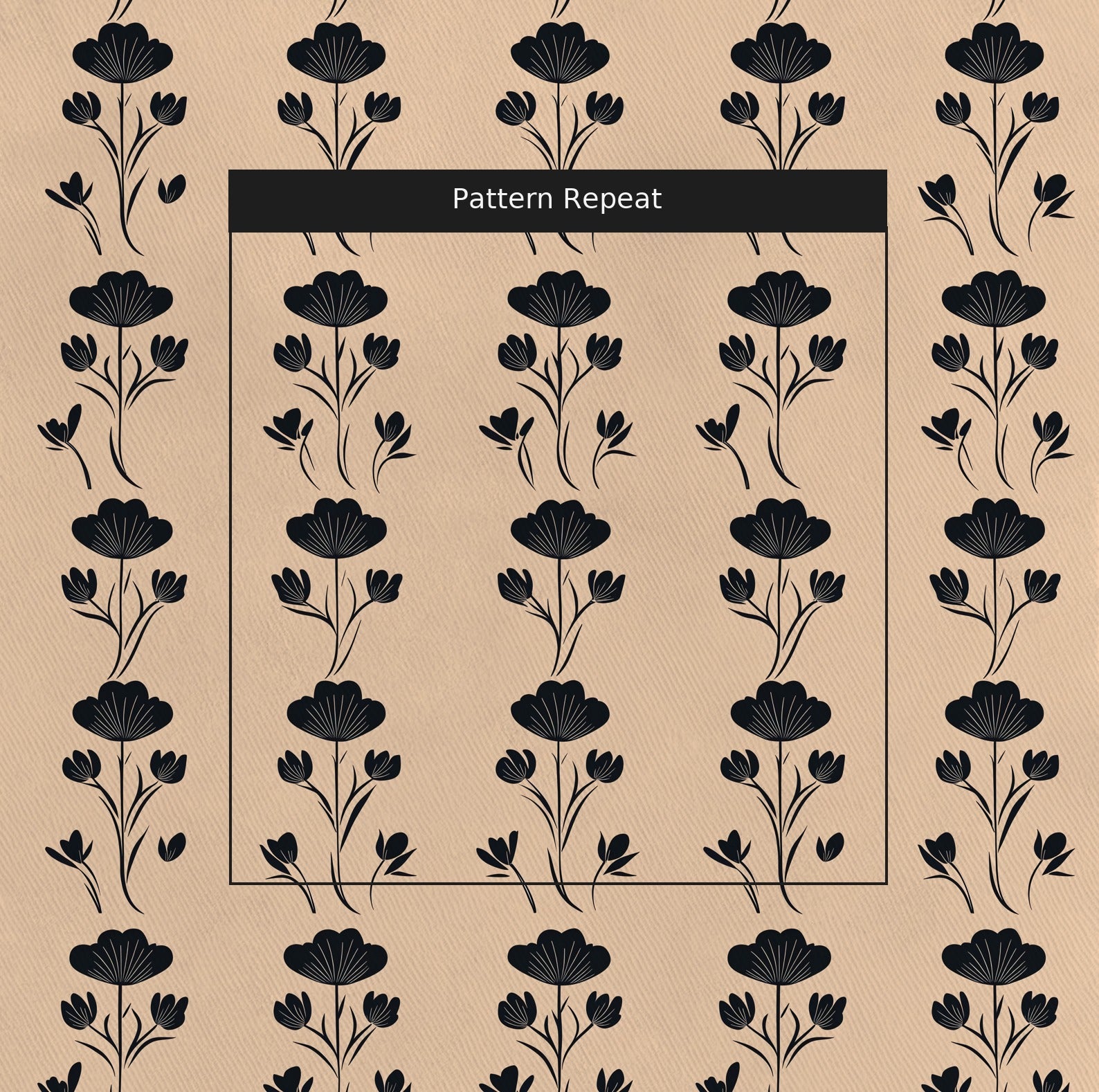 June Fabric by the Yard — pattern repeat