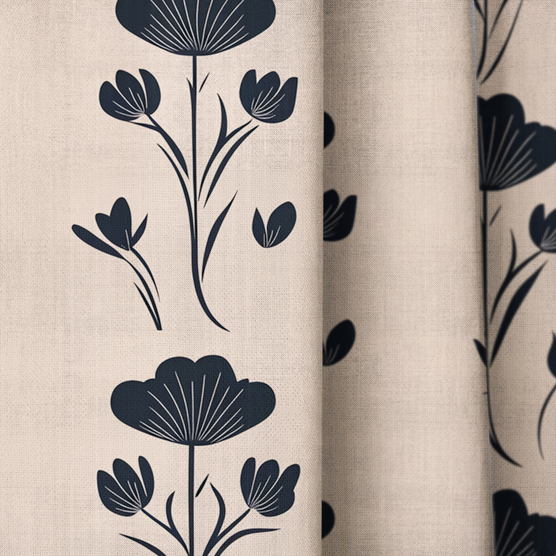 June - Drapery — close up