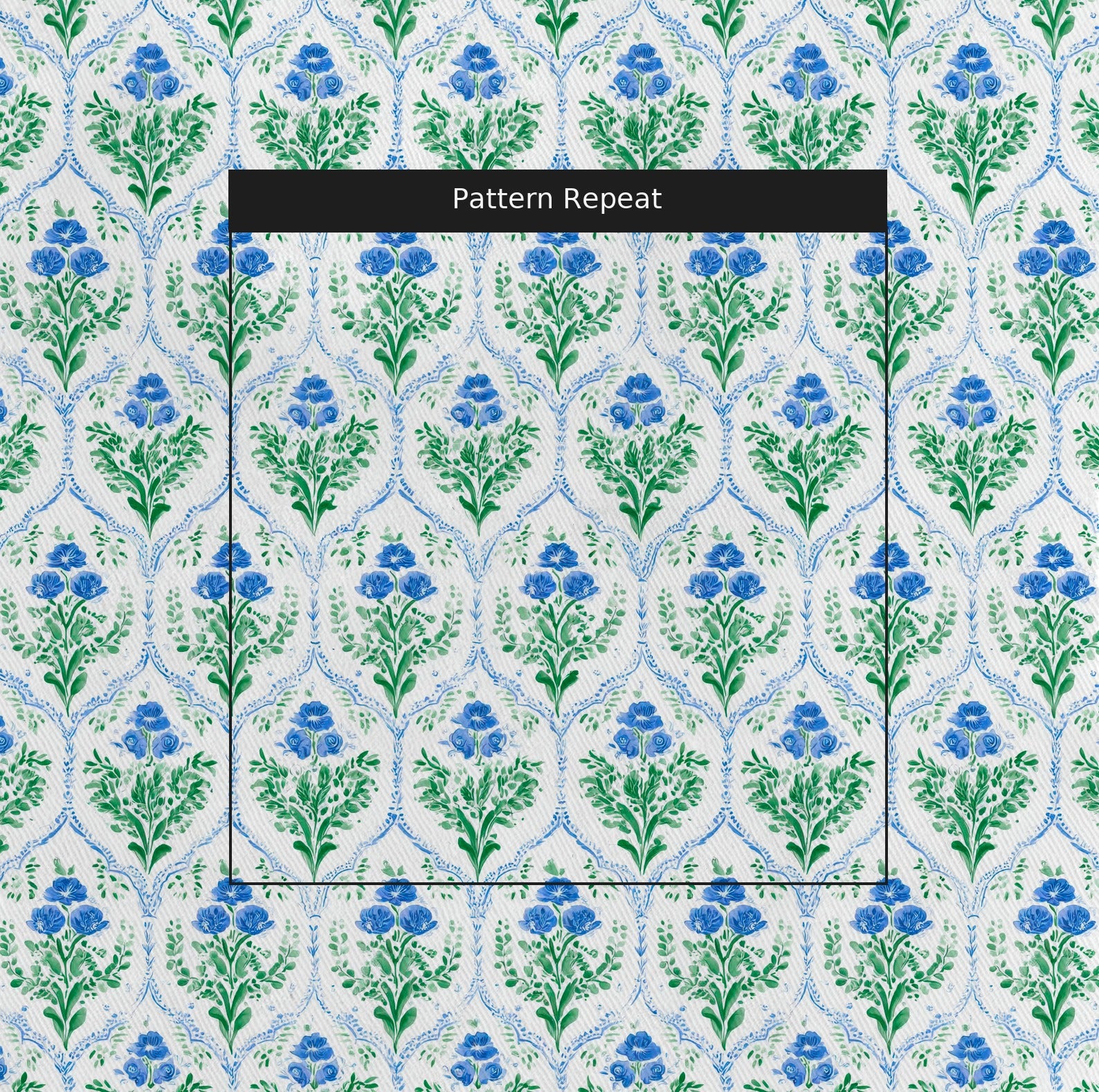 Keepsake Garden Fabric by the Yard — pattern repeat