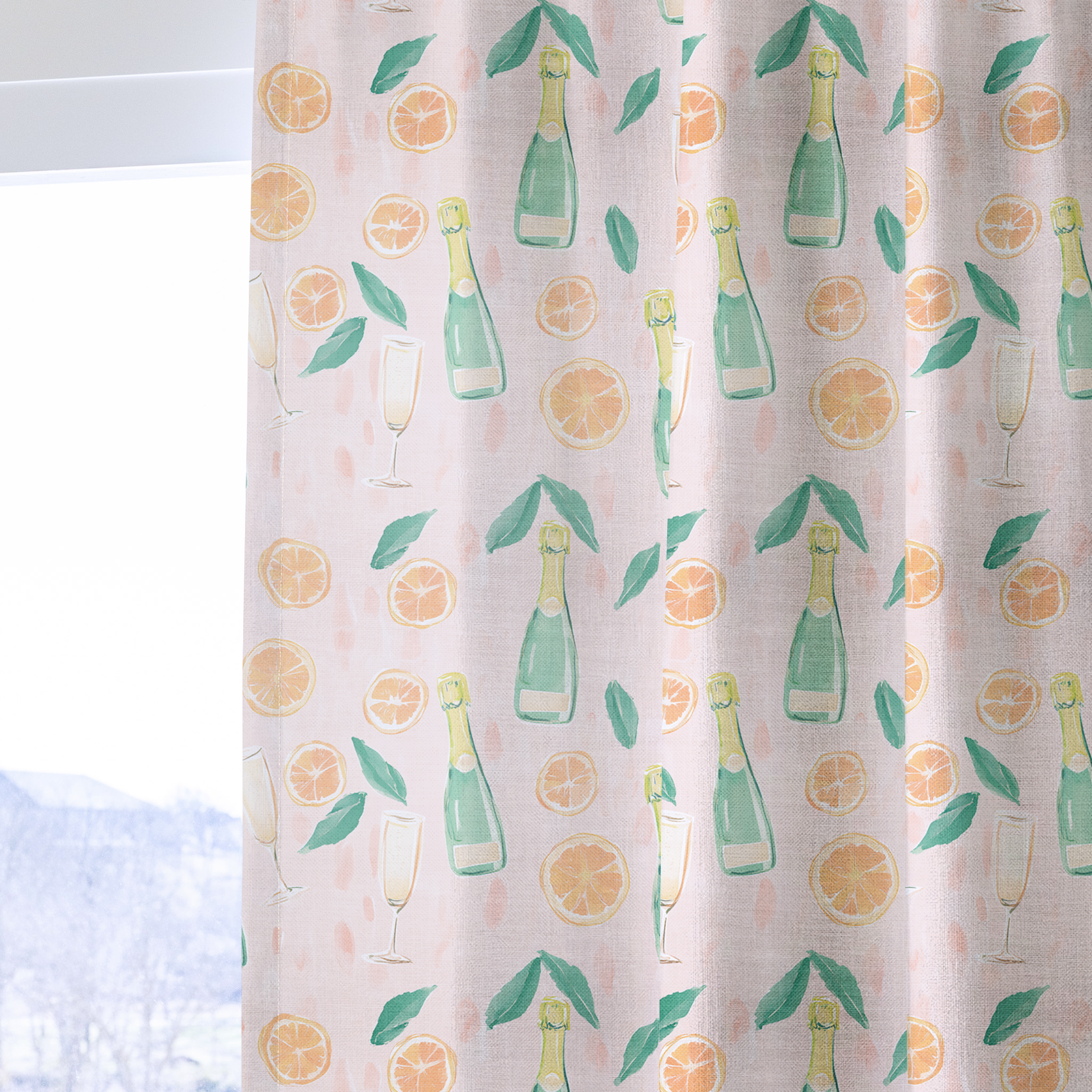 Mimosa Mornings - Drapery — one panel