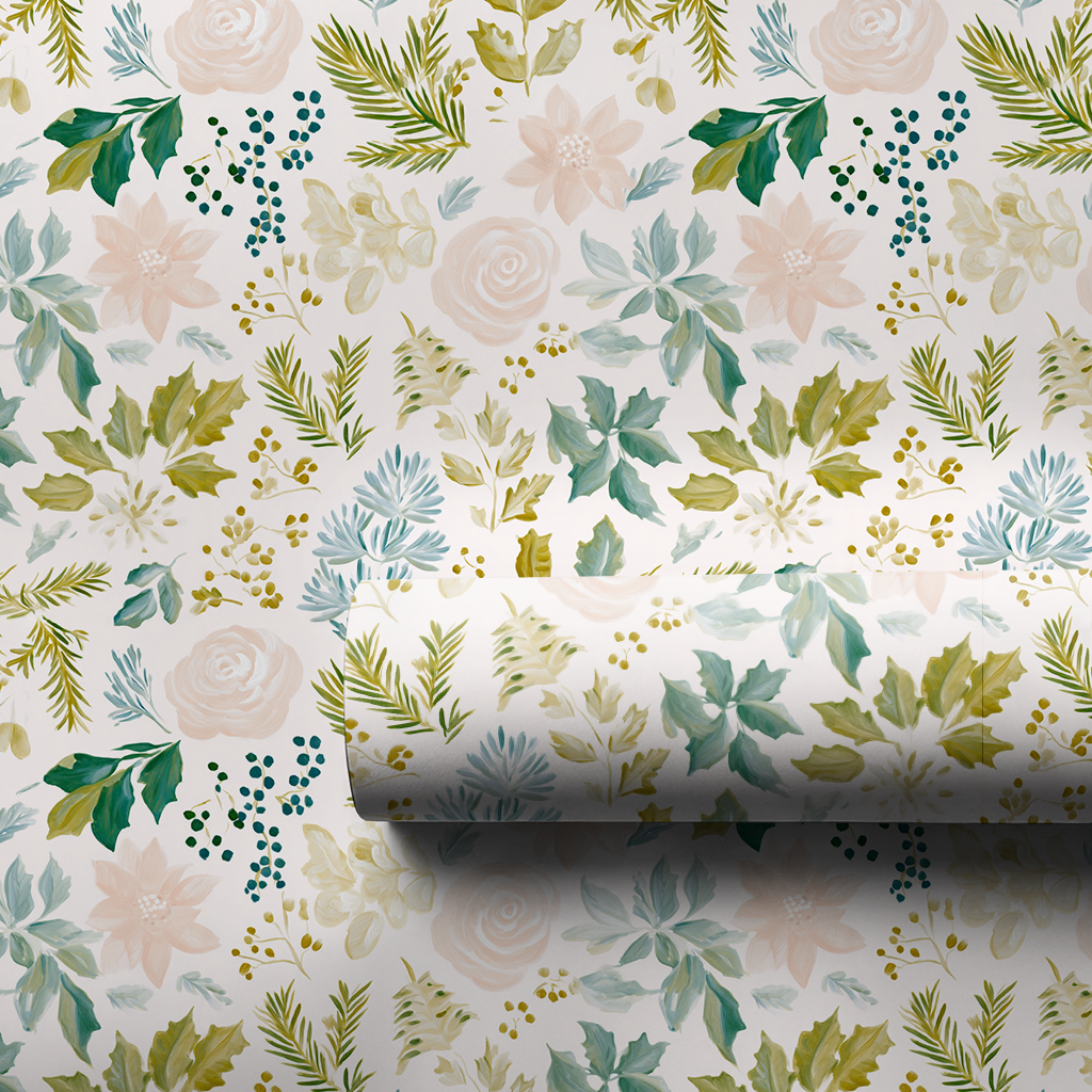Noel Floral - Wrapping Paper