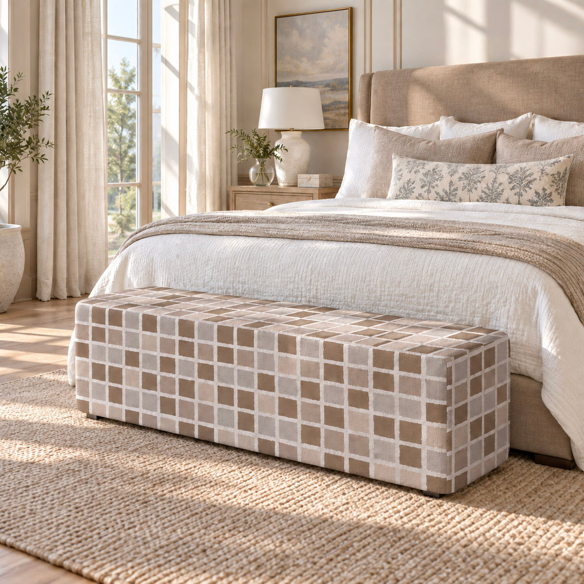 The Josephine Ottoman in Thistle Hill