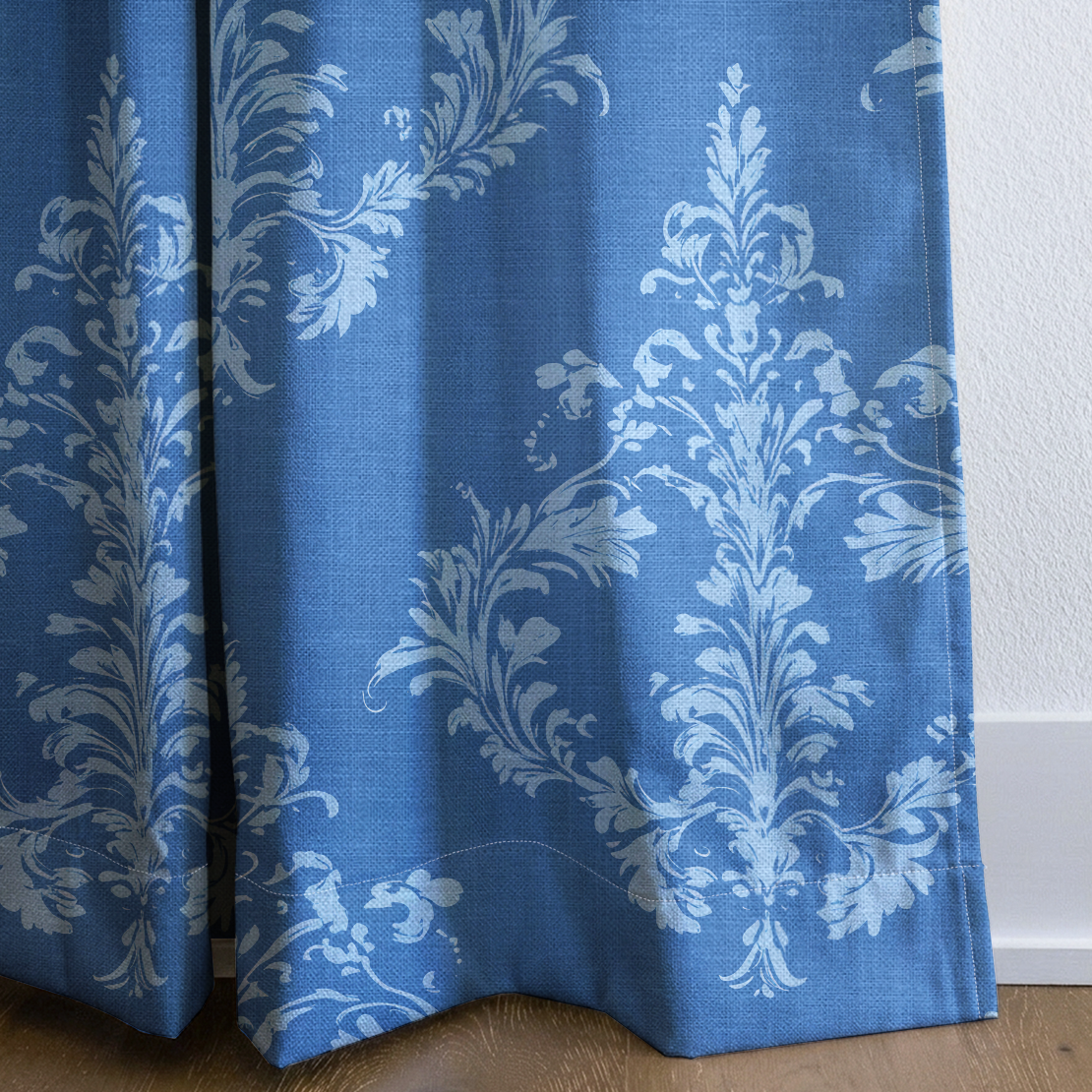 Wells - Drapery — corner closeup