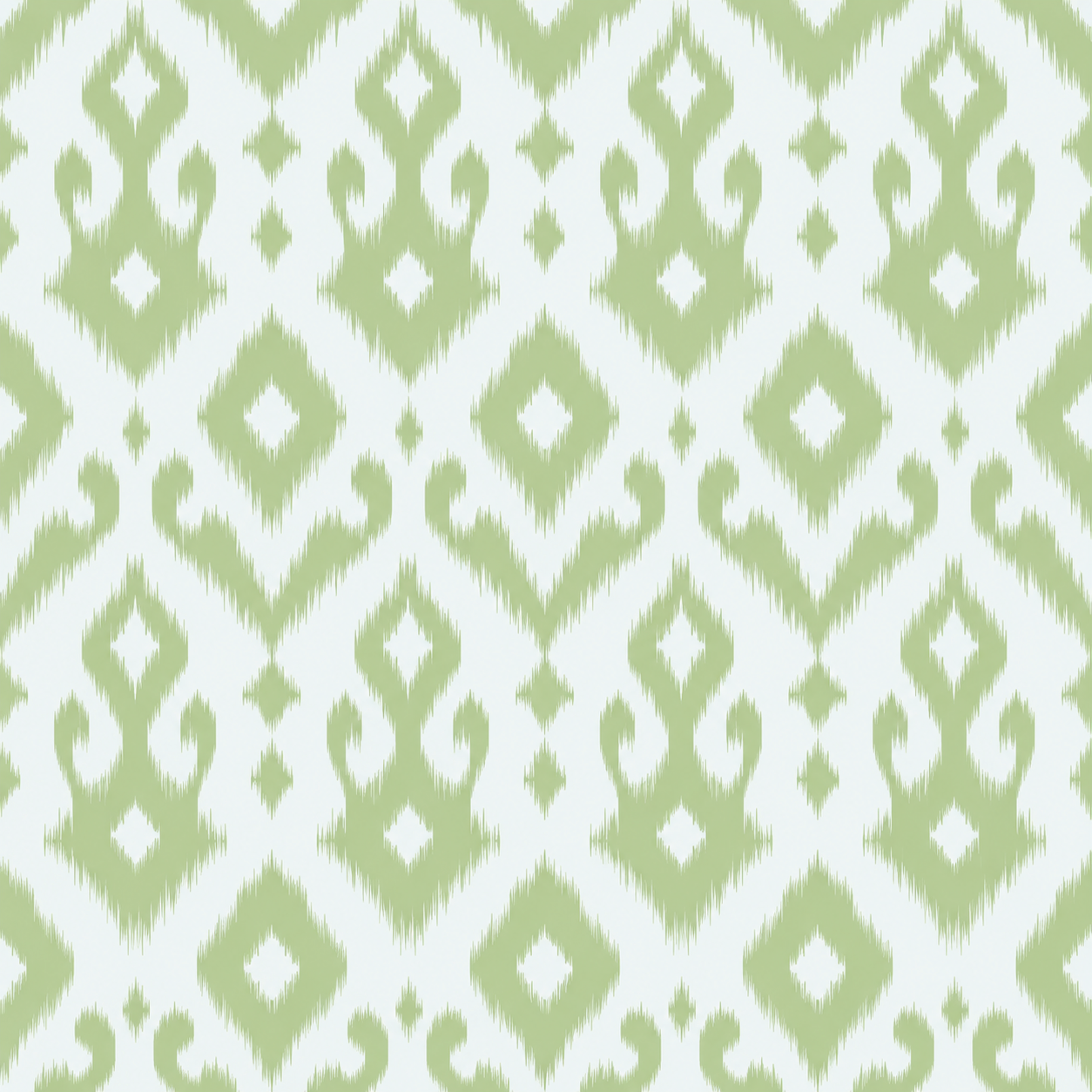 Key Lime Celadon Ikat Wallpaper