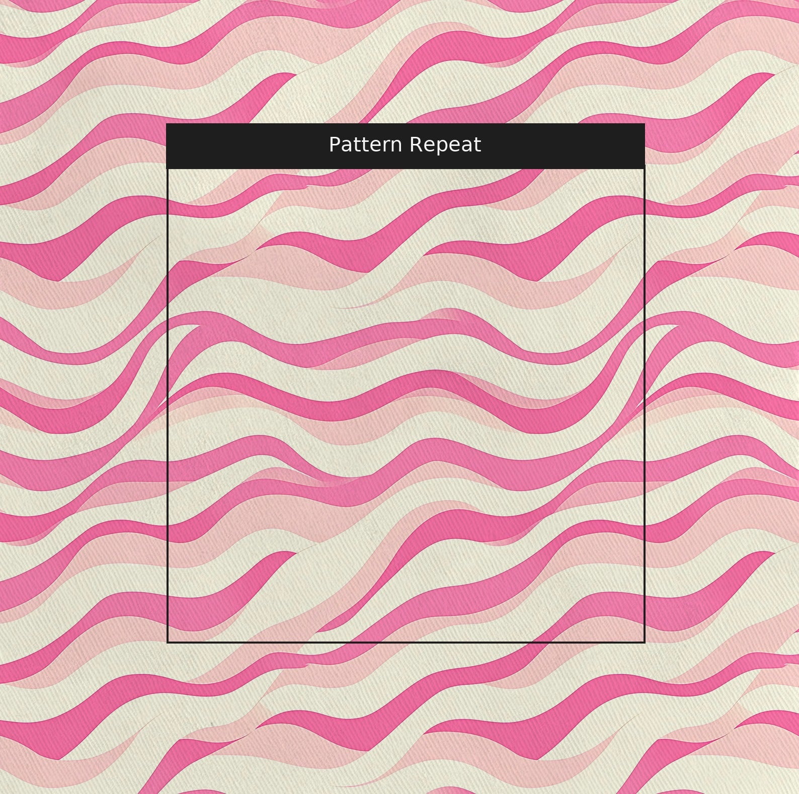 Rippled Rose Fabric by the Yard — pattern repeat