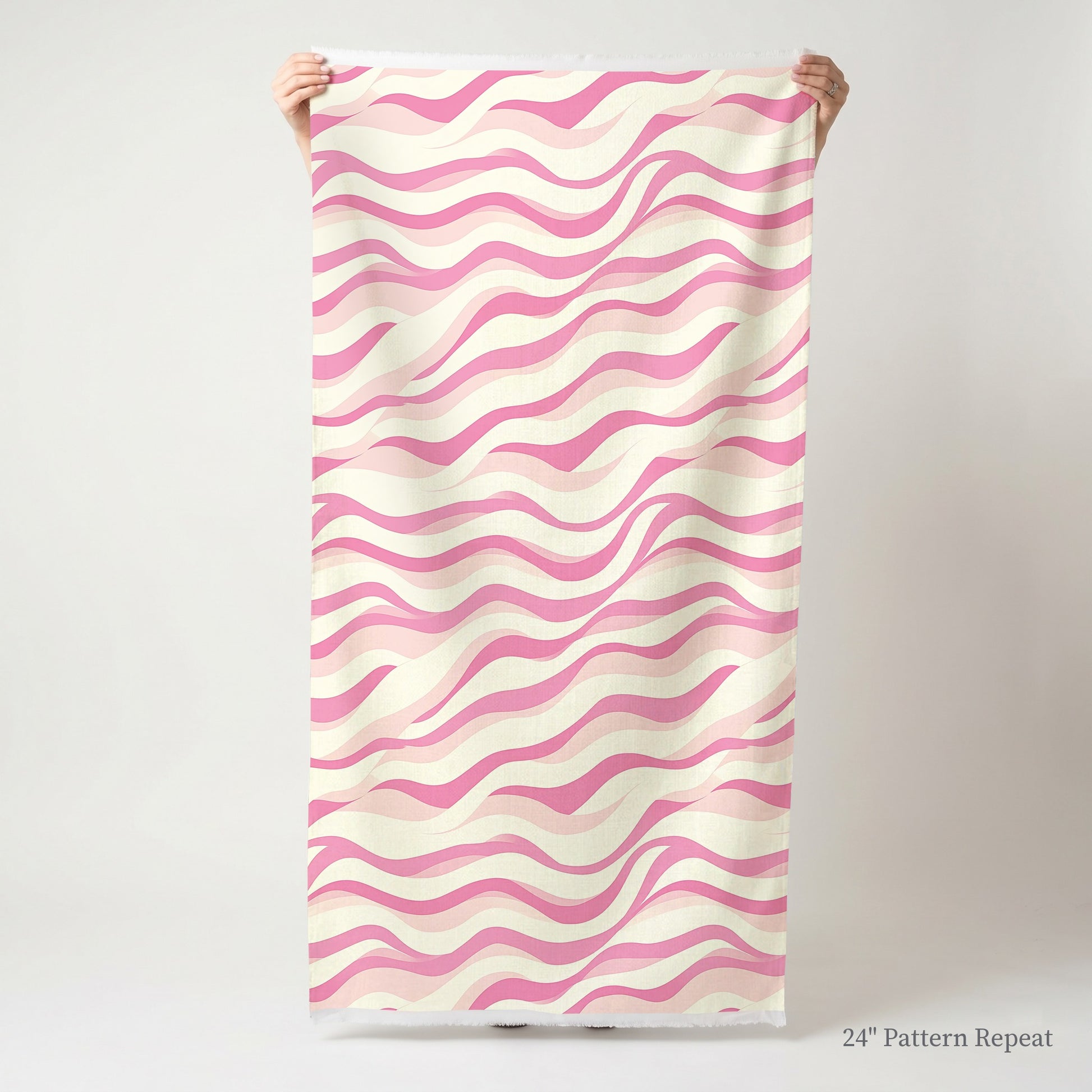 Rippled Rose Fabric by the Yard