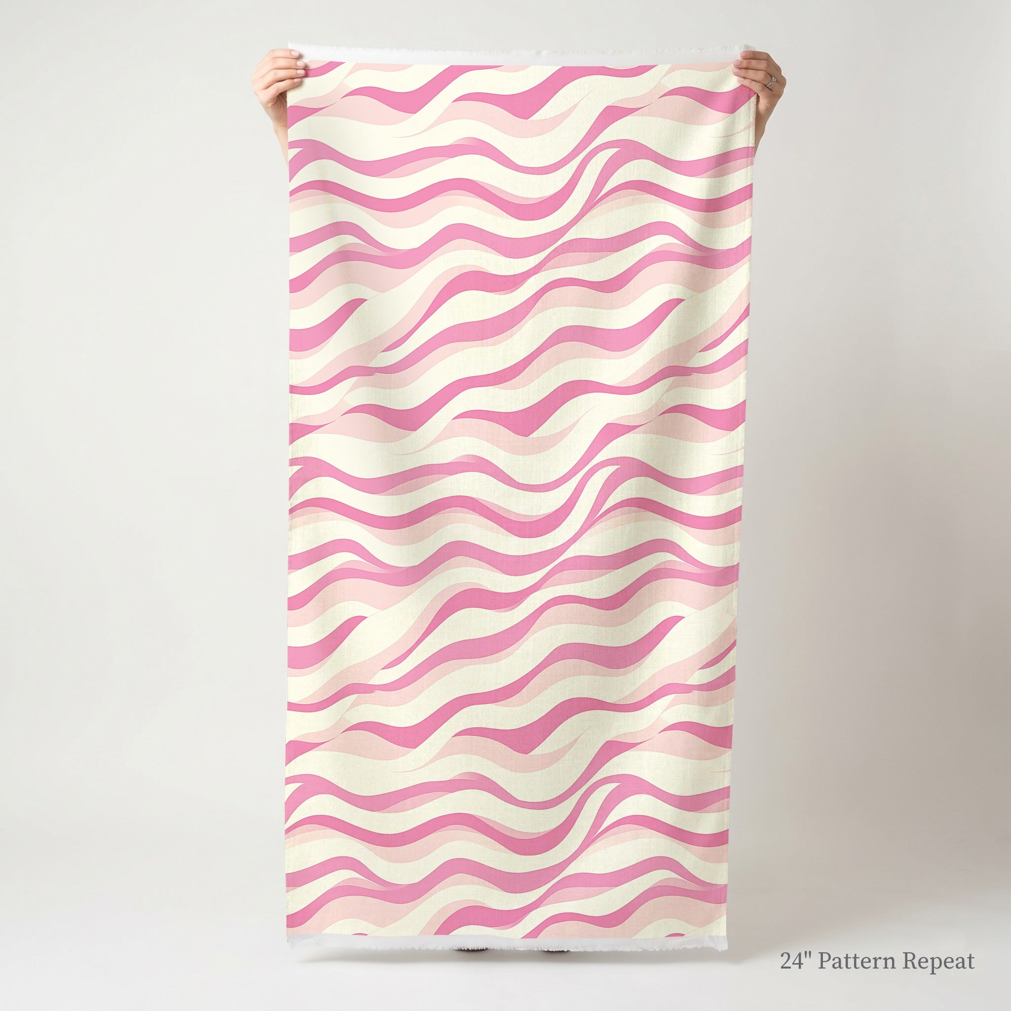 Rippled Rose Fabric by the Yard