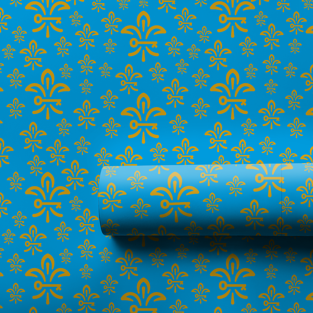 Royal Blue & Gold - Wrapping Paper