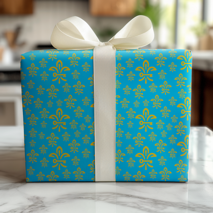 Royal Blue & Gold - Wrapping Paper