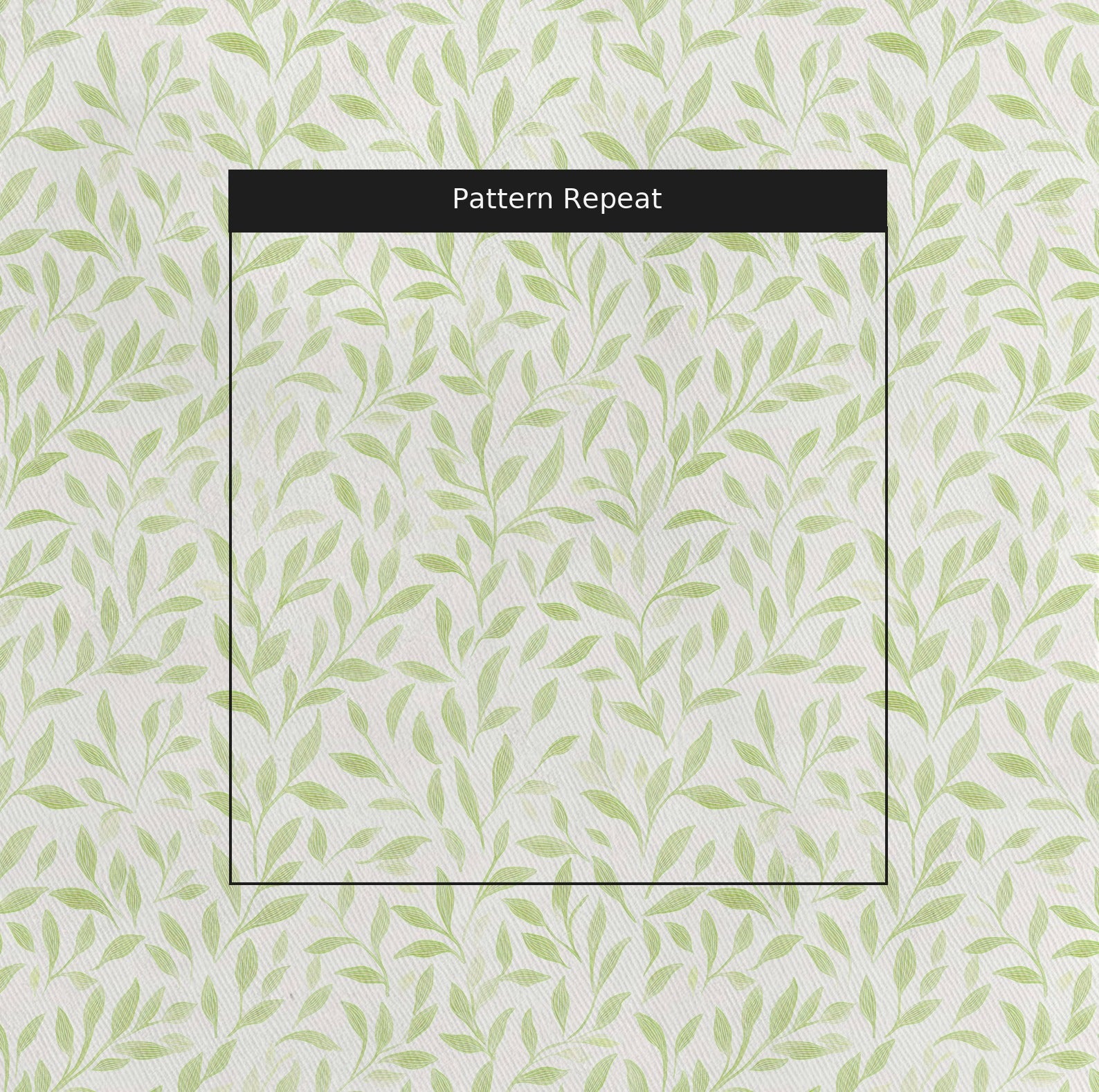 Fall Green Fabric by the Yard — pattern repeat