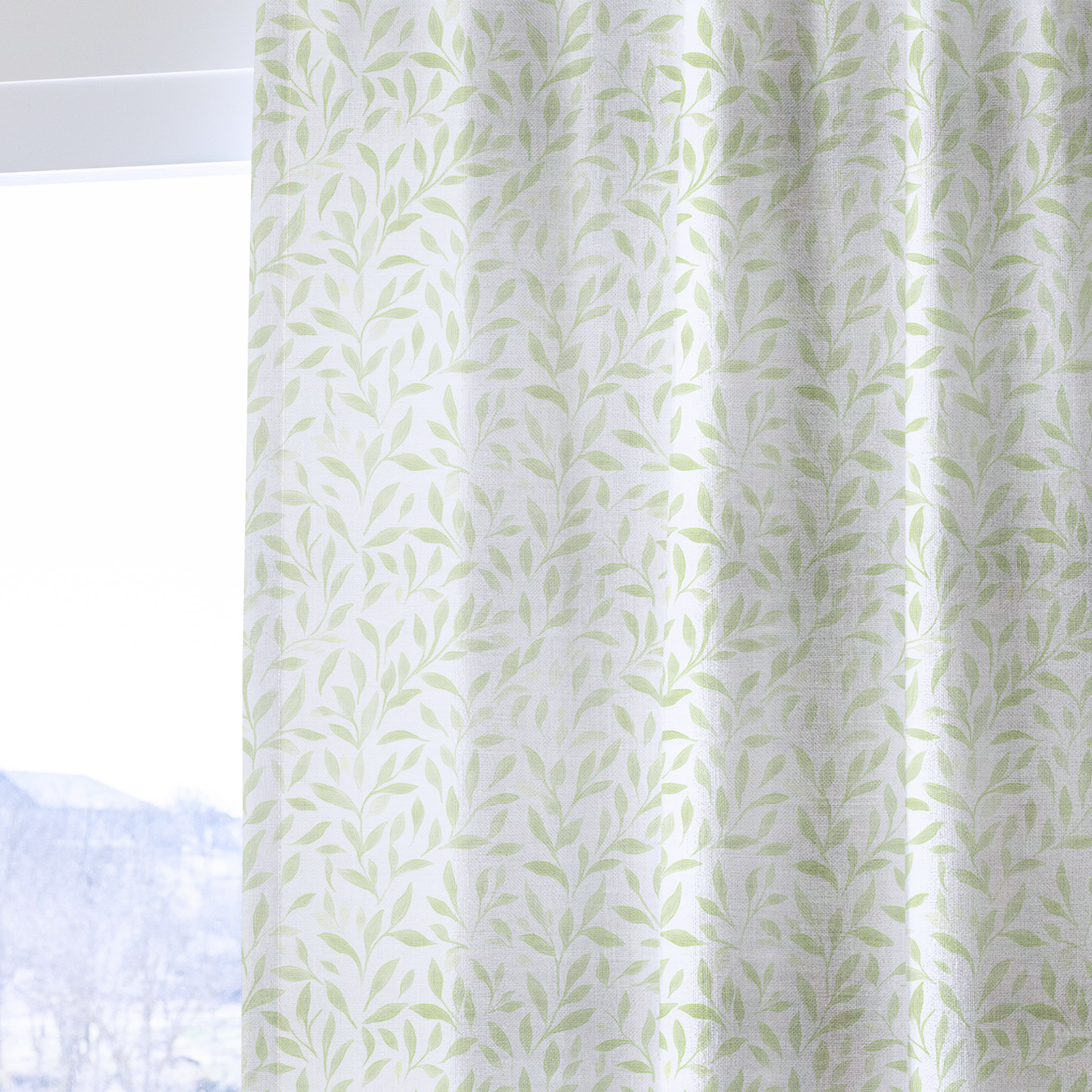 Fall Green - Drapery — one panel