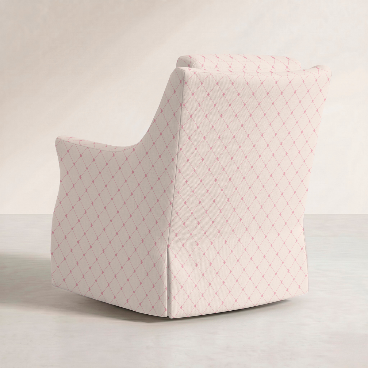 The Eleanor Chair in Bellagio Blush Linen Lattice