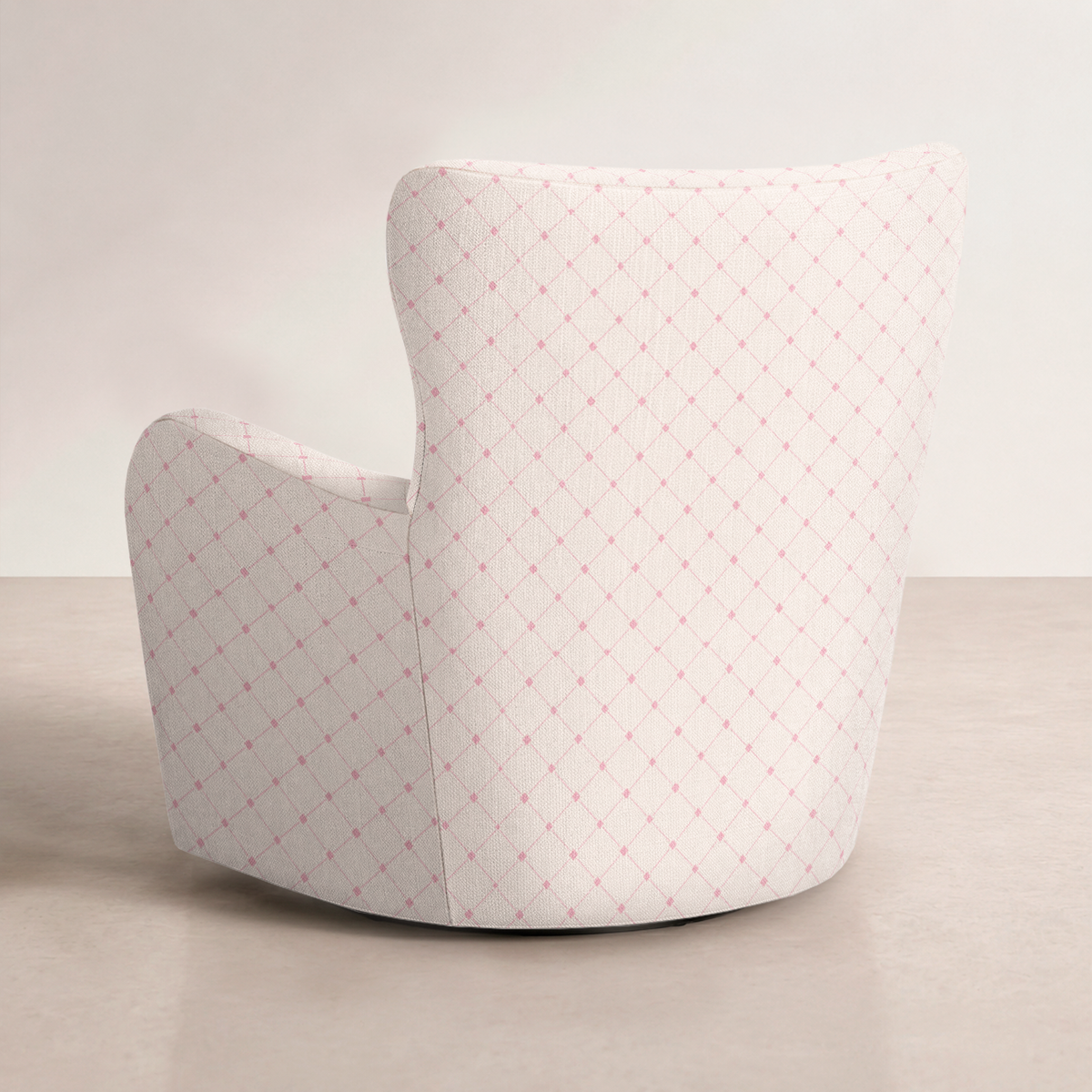 The Winston Chair in Bellagio Blush Linen Lattice