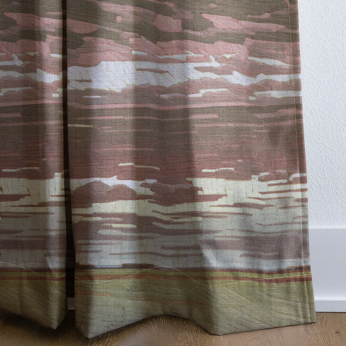 Saffron Sky - Drapery — corner closeup