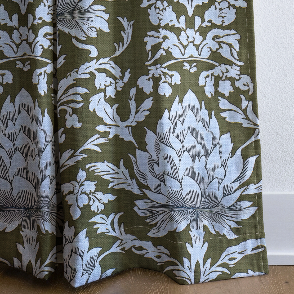 Olive Fancy - Drapery — corner closeup