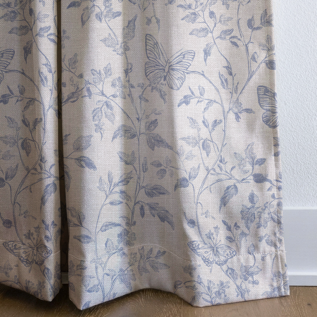 Germantown Blue - Drapery — corner closeup