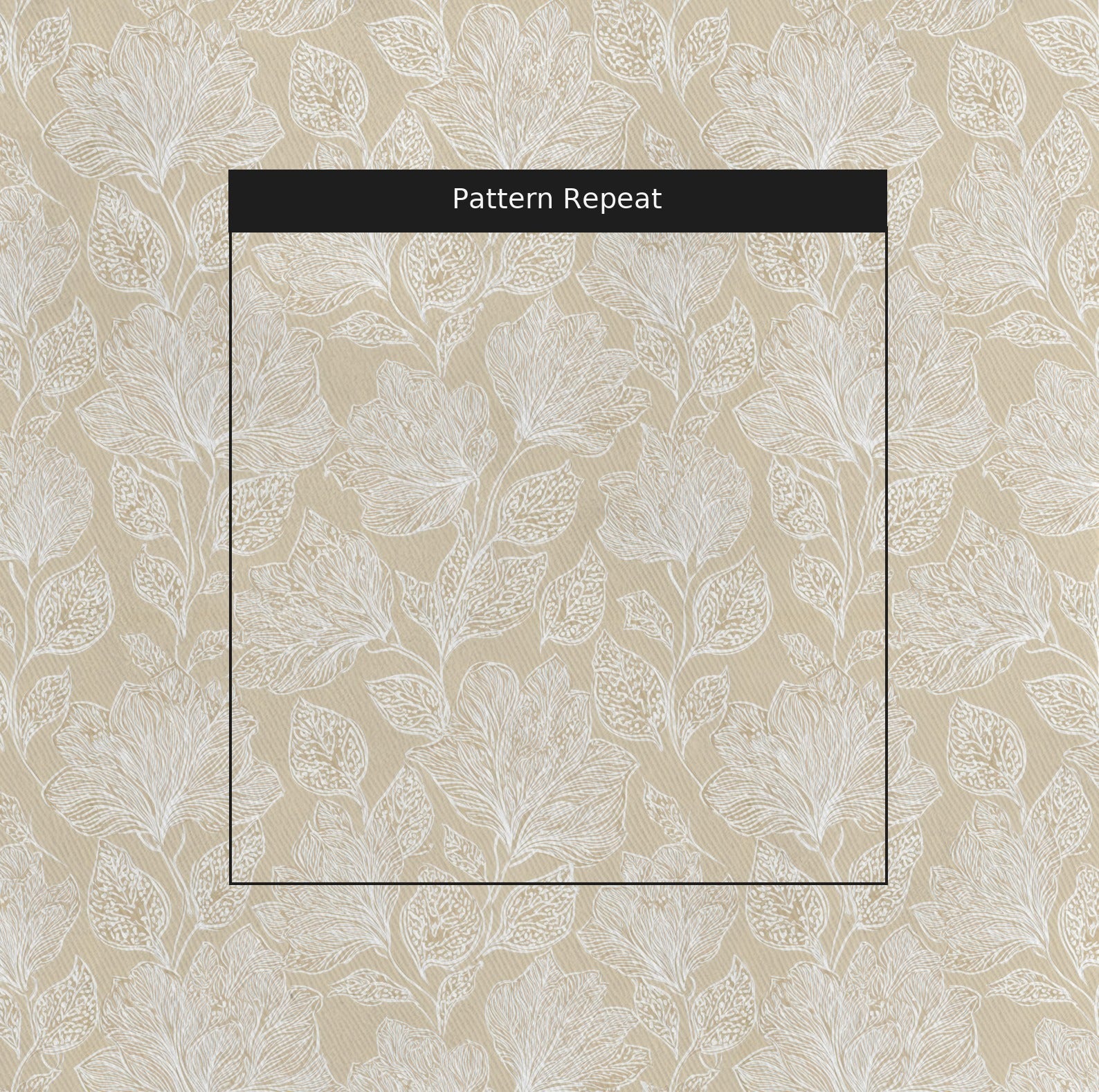 Folk Song Fabric by the Yard — pattern repeat