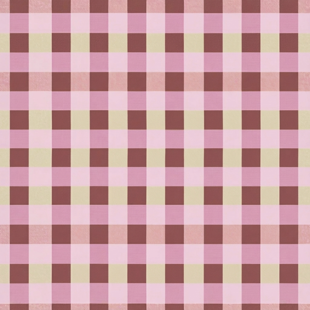 Raspberry Social Gingham Wallpaper