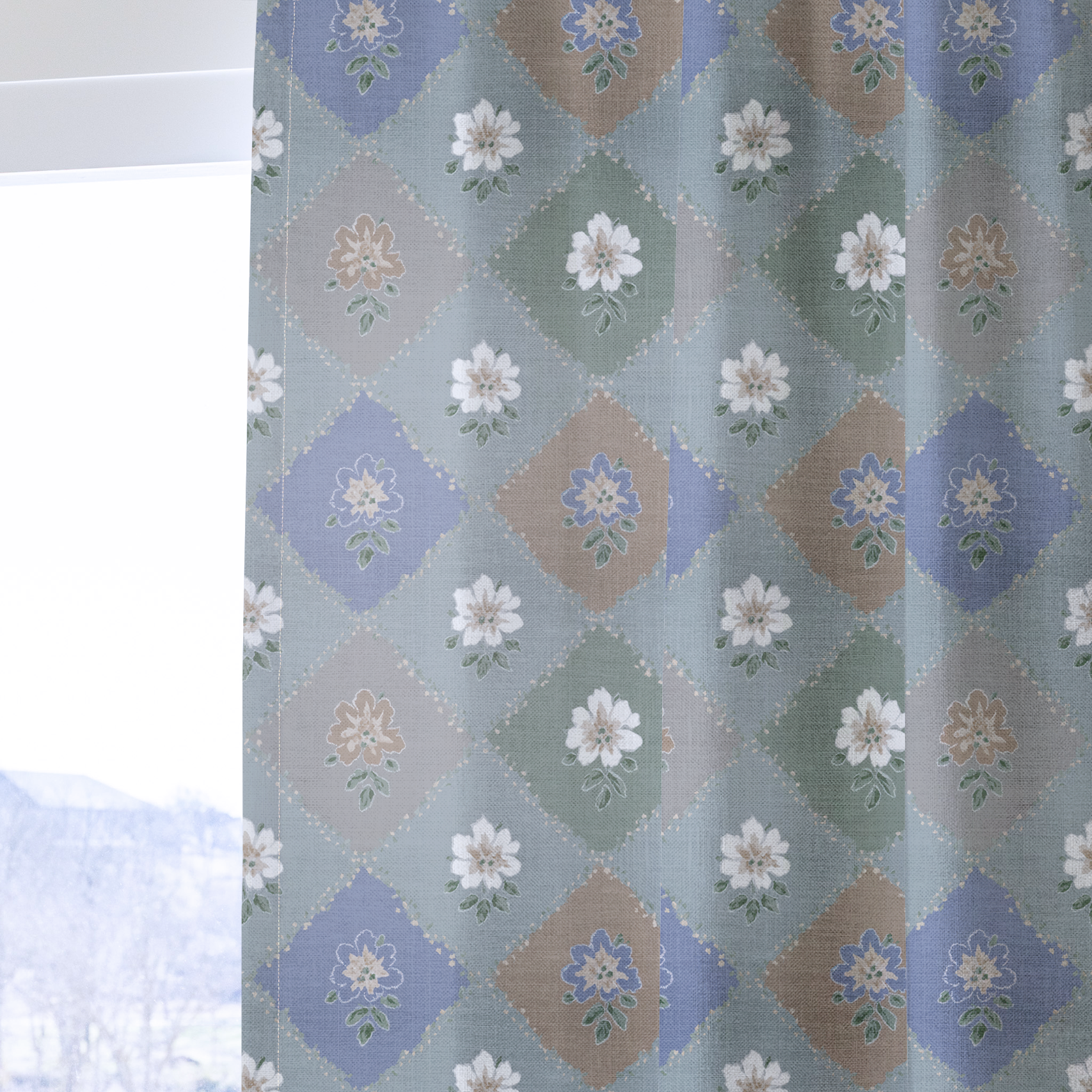 Posy Patch - Drapery — one panel