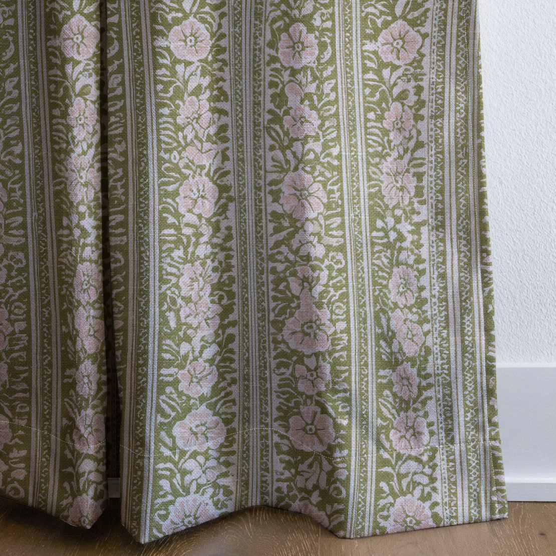 Morning Meadow - Drapery — corner closeup