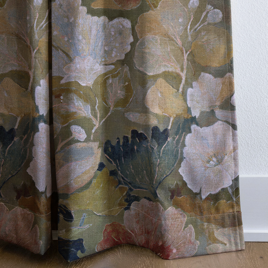 The Quiet Petal - Drapery — corner closeup
