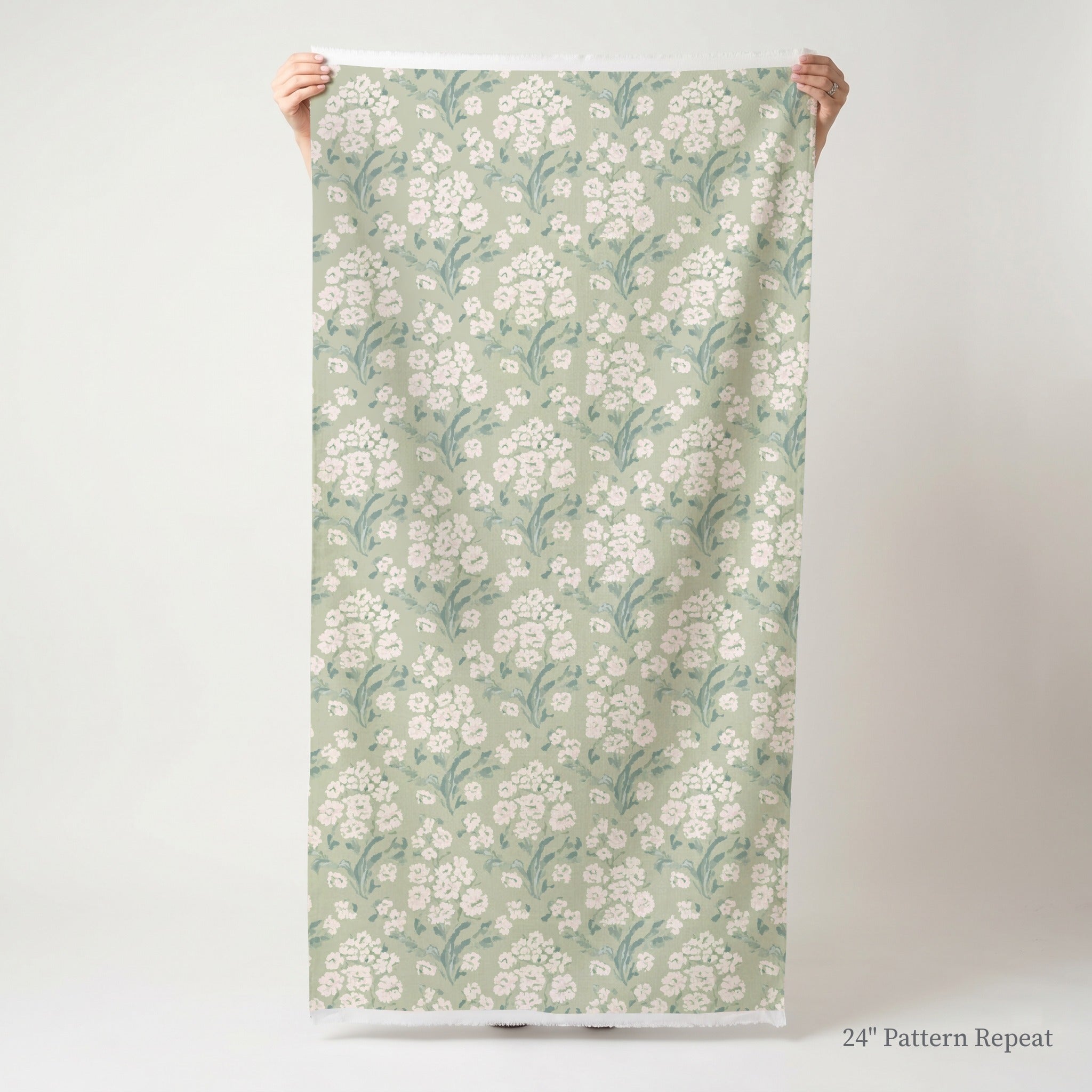 Linen Bloom Fabric by the Yard