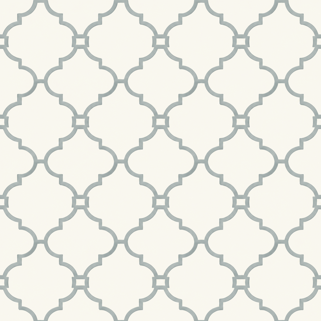 Orange County Cool Grey Trellis Wallpaper