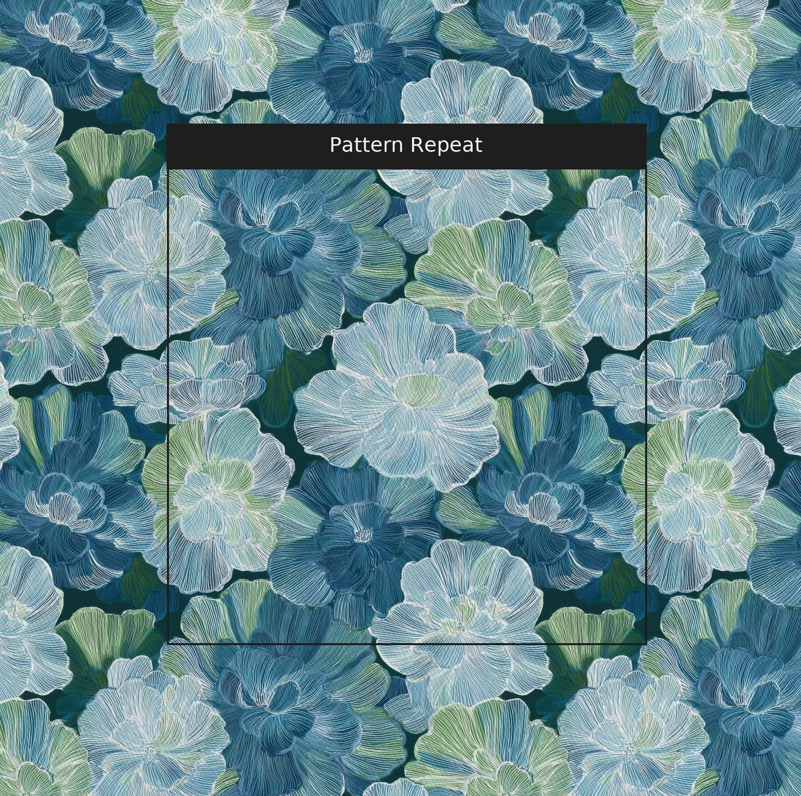 Hint of Lime Fabric by the Yard — pattern repeat