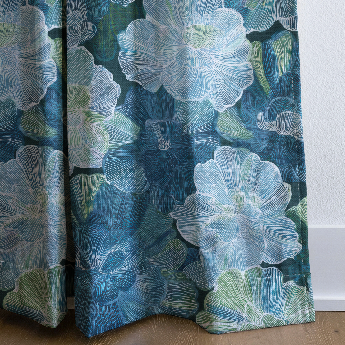 Hint of Lime - Drapery — corner closeup