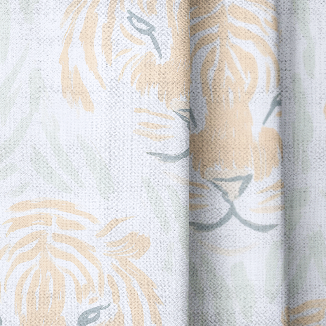 Tara Tigers - Drapery — close up