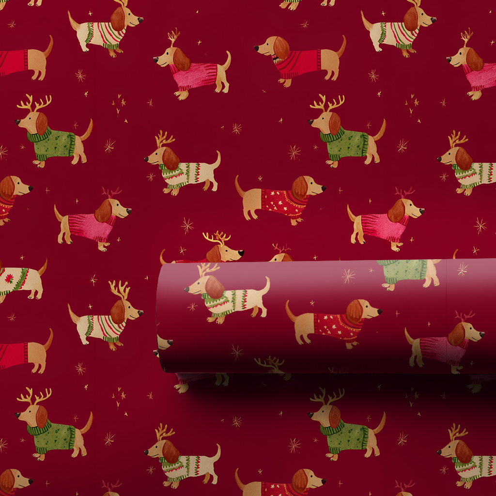 Pup in a Pullover - Wrapping Paper