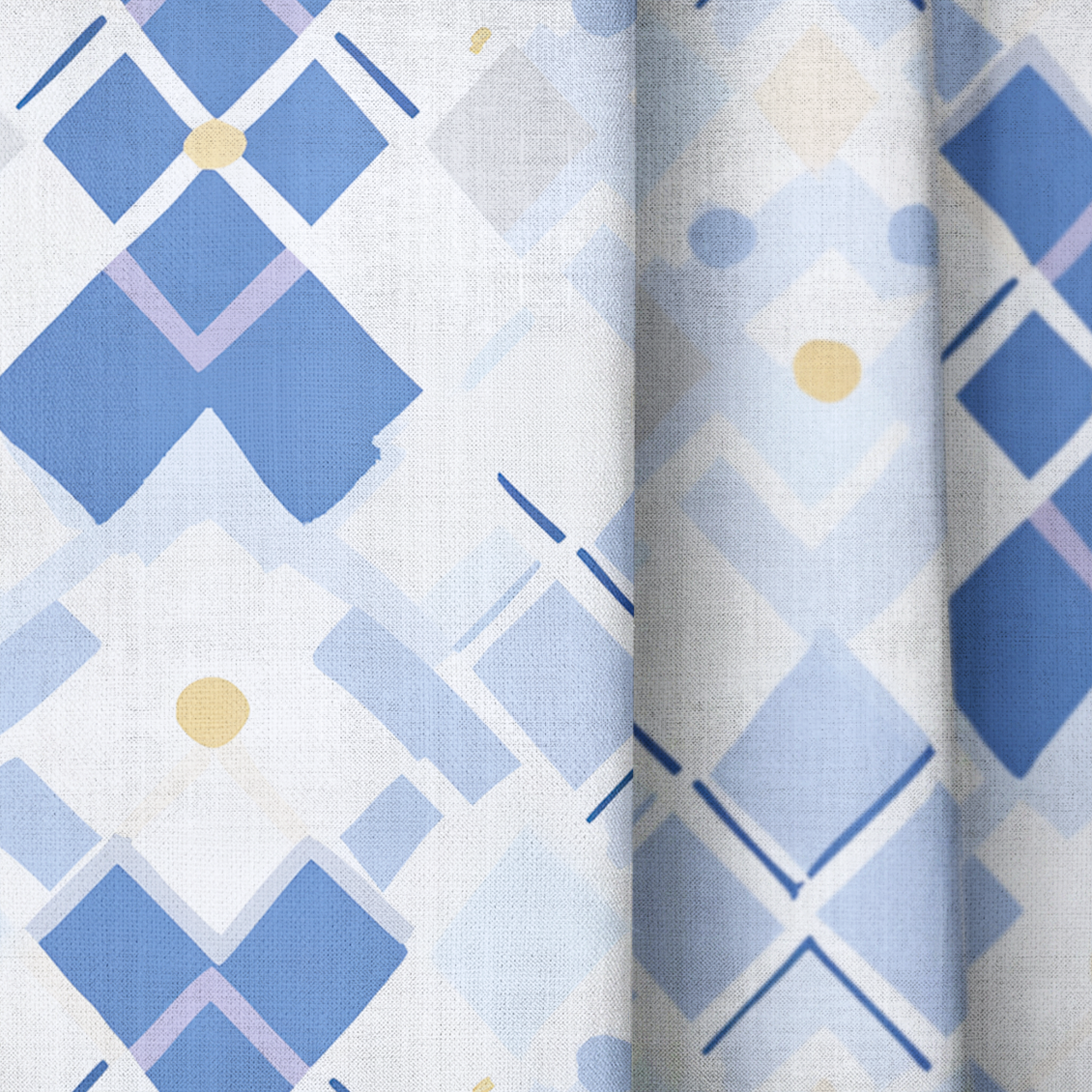 Brooke Blues - Drapery — close up
