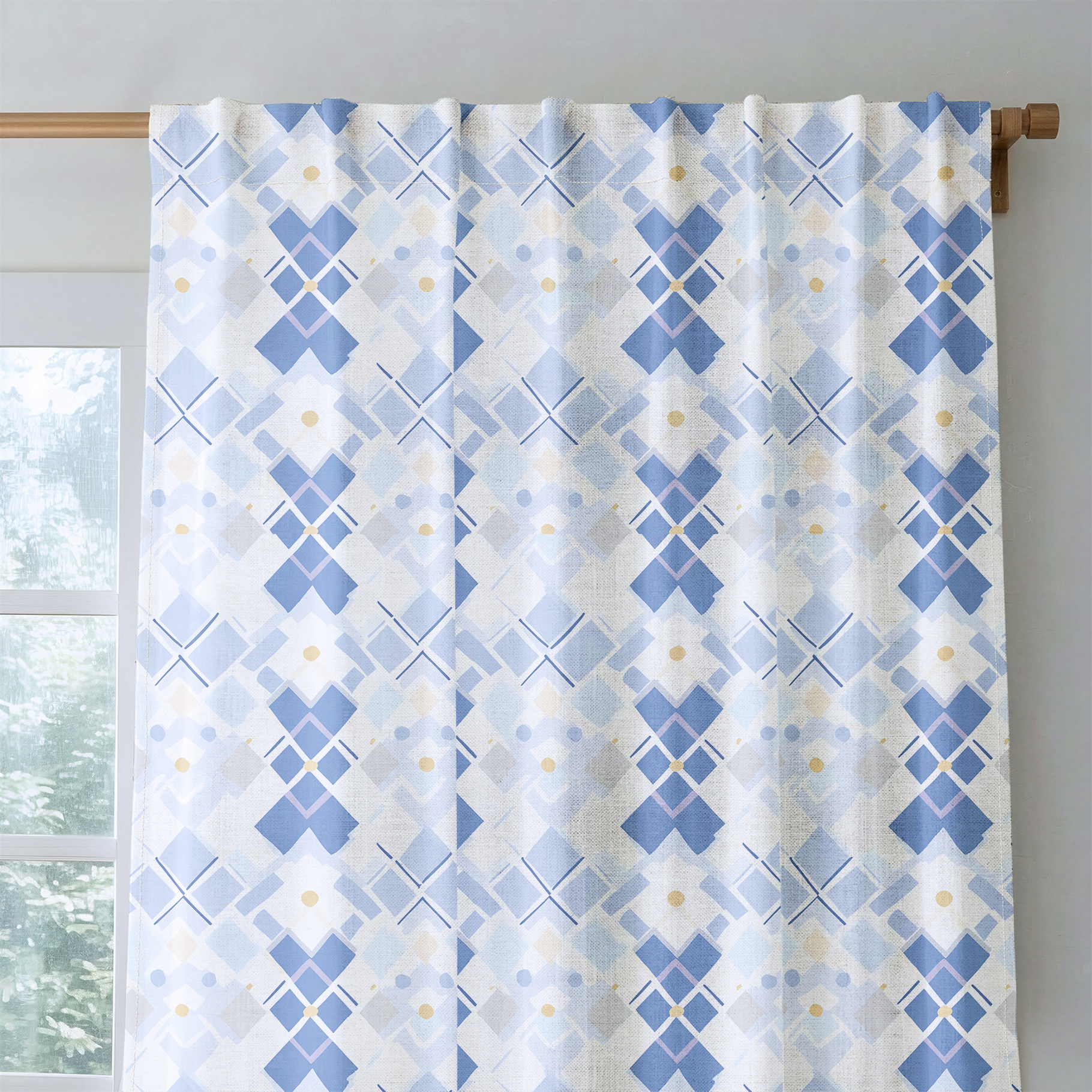 Brooke Blues - Drapery — rod