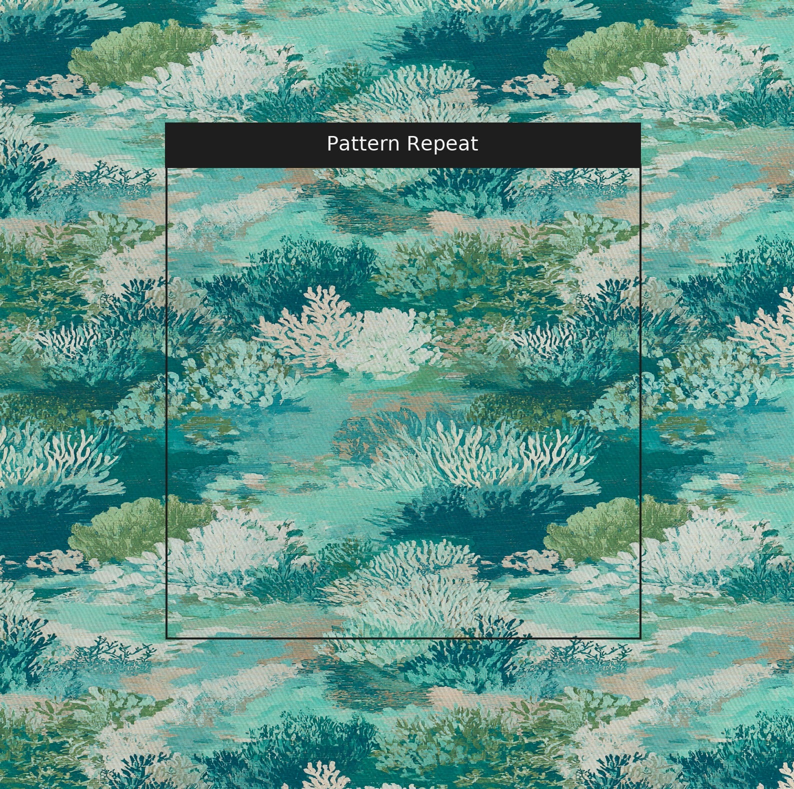 Atlantic Terrace Fabric by the Yard — pattern repeat