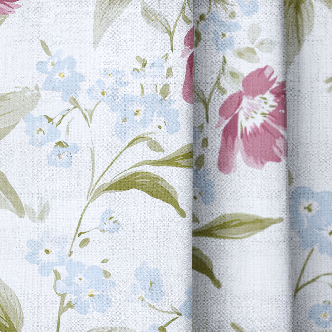 Wildflower Waltz - Drapery — close up