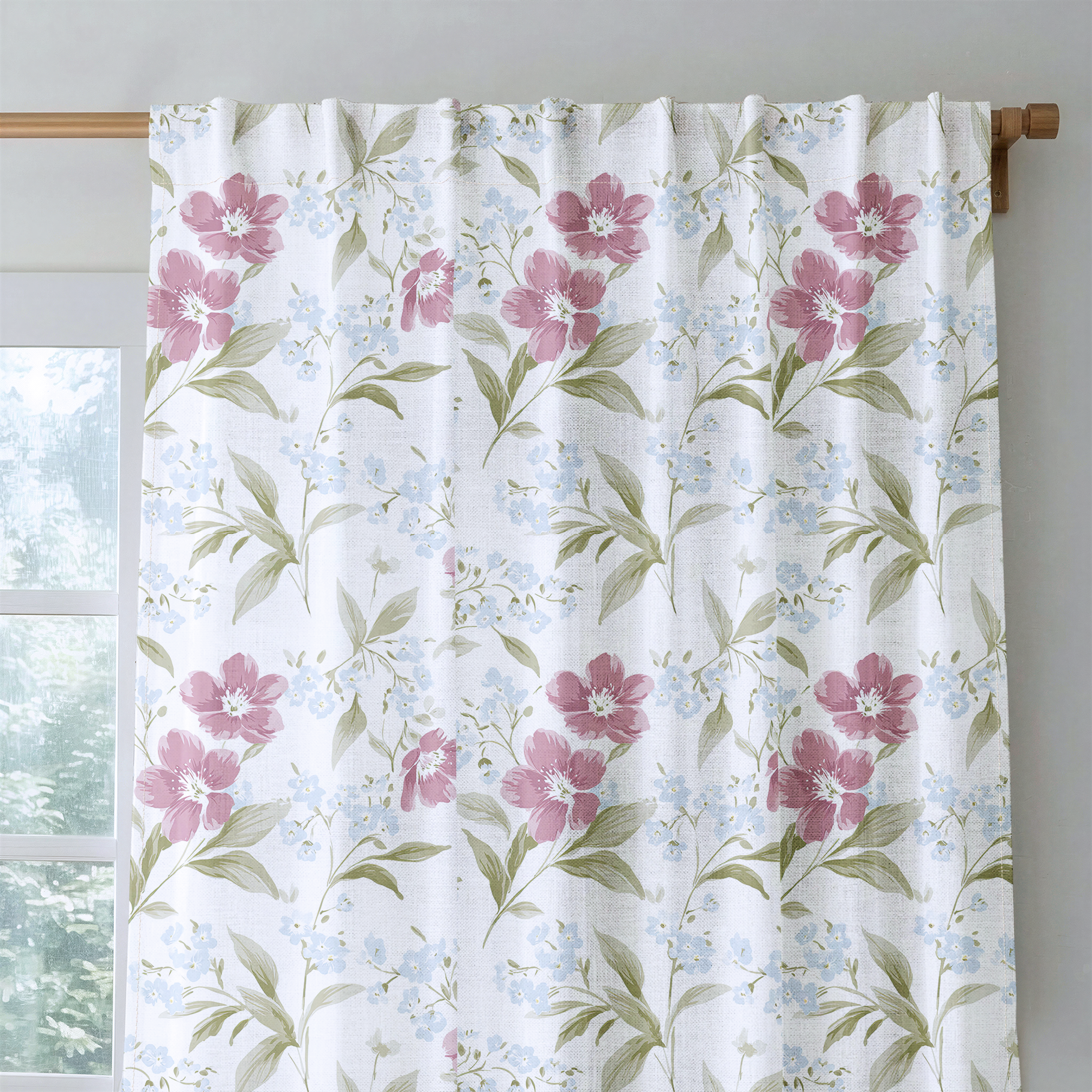 Wildflower Waltz - Drapery — rod