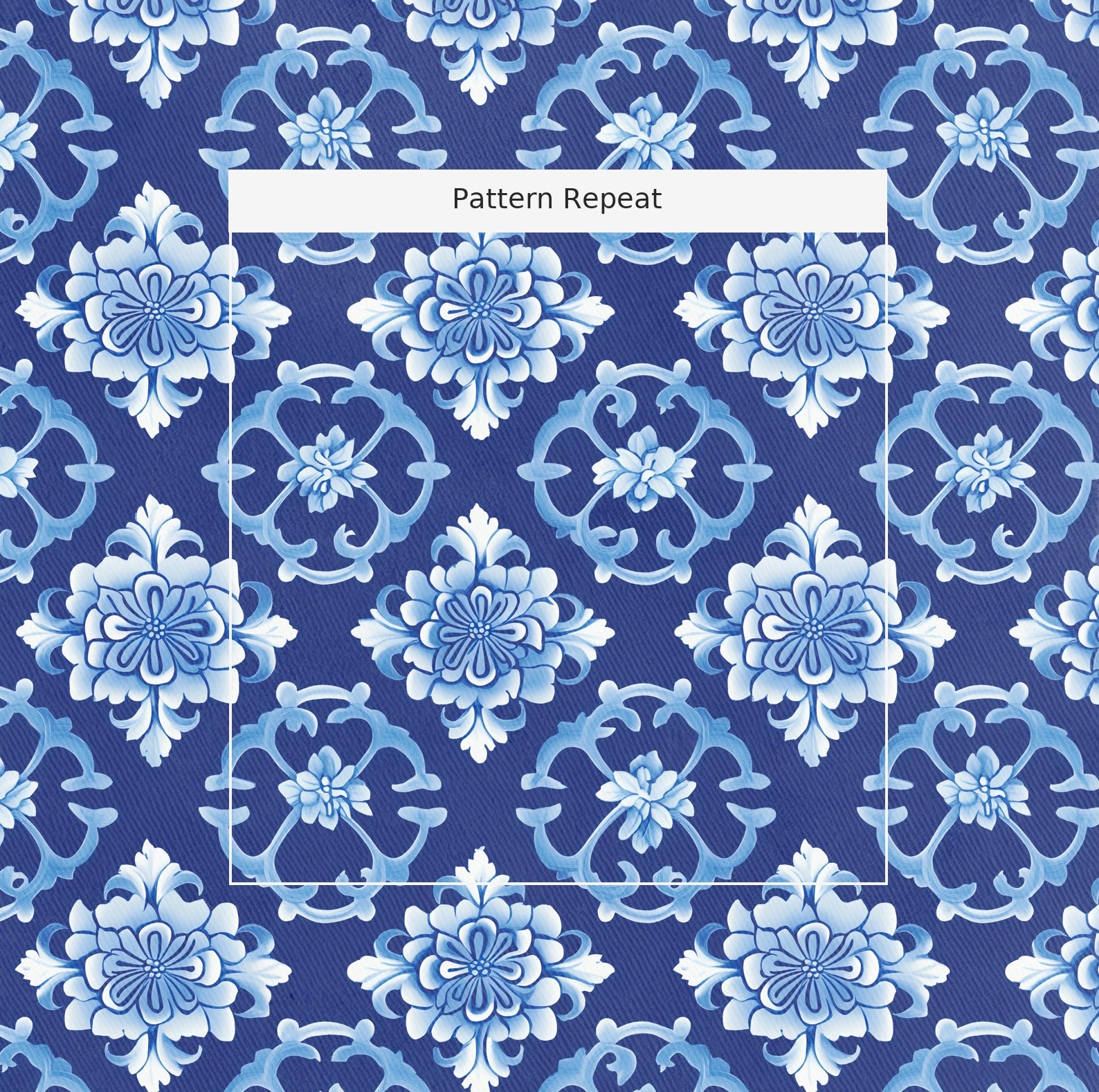 Midnight Manners Fabric by the Yard — pattern repeat