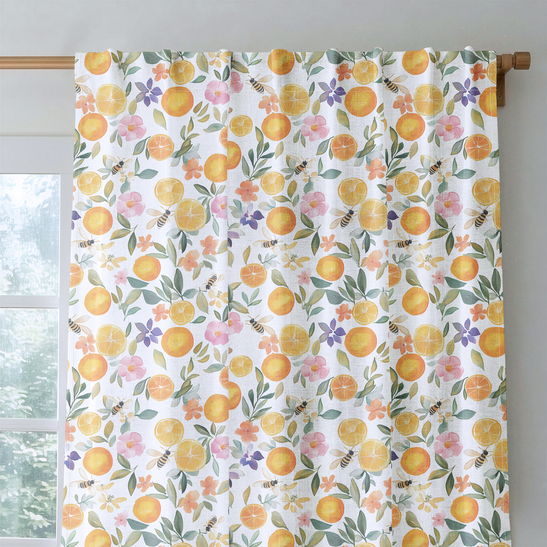 Citrus Serenade - Drapery — rod