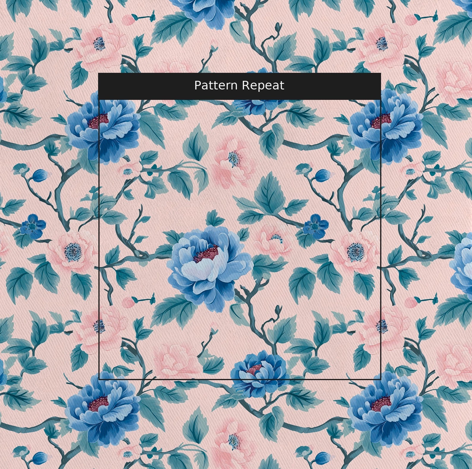 Softly Spoken Fabric by the Yard — pattern repeat