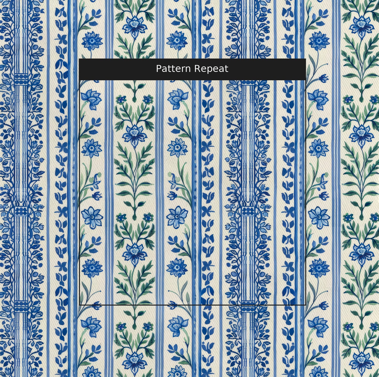 Enchanted Garden Fabric by the Yard — pattern repeat