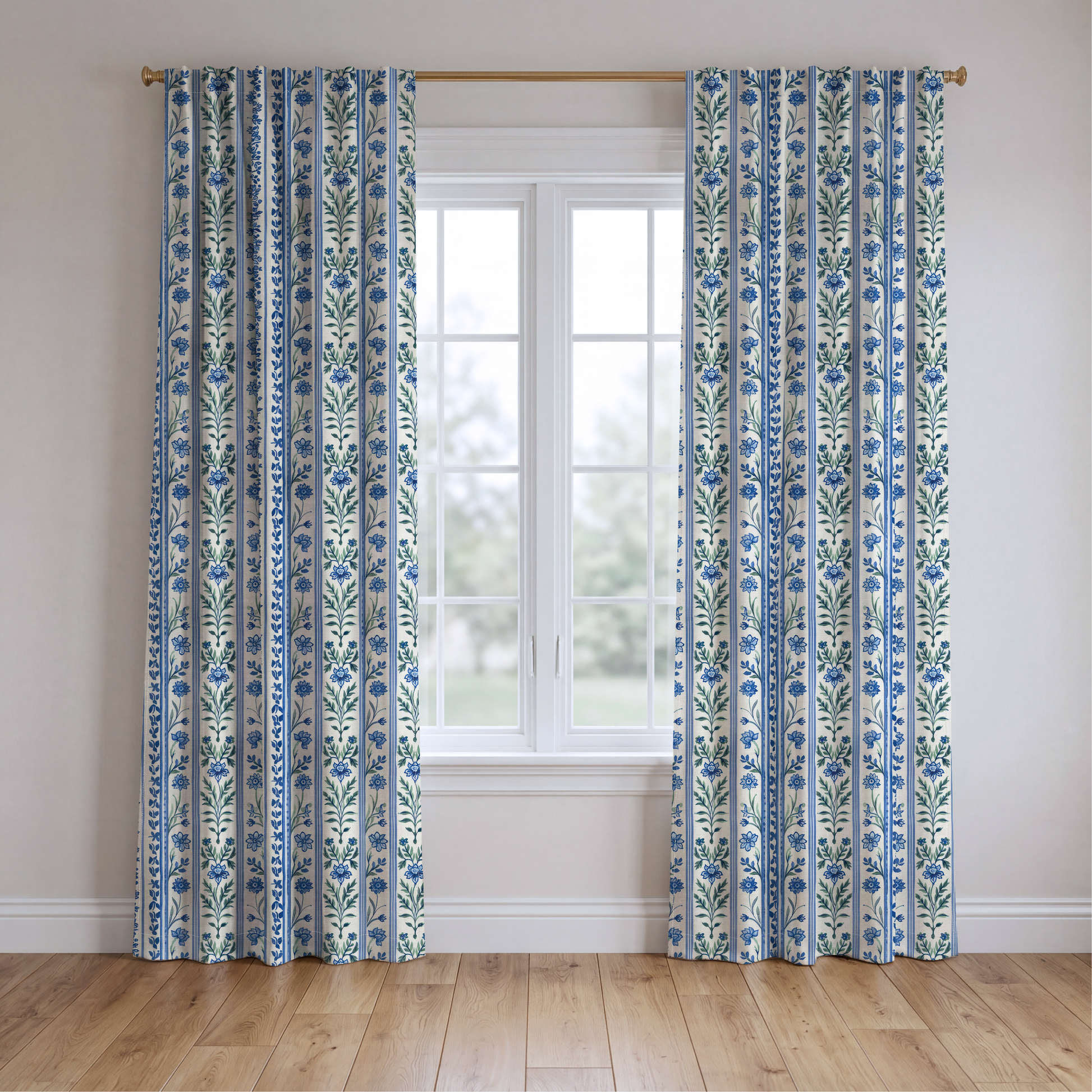 Enchanted Garden - Drapery — two panels