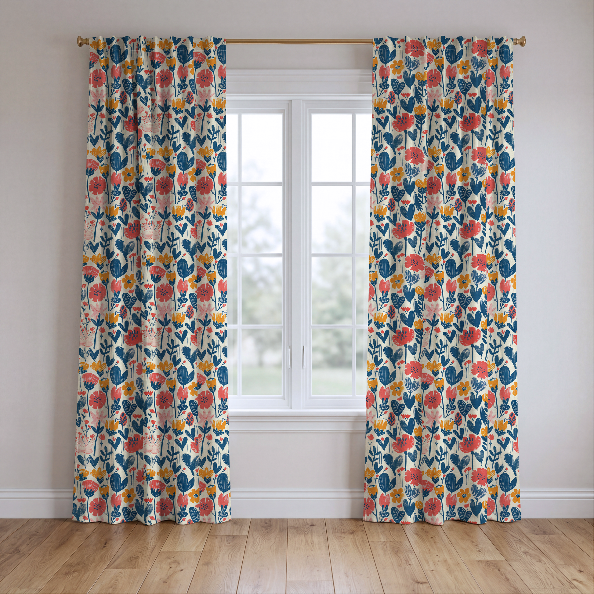 Nora's Nook - Drapery — two panels