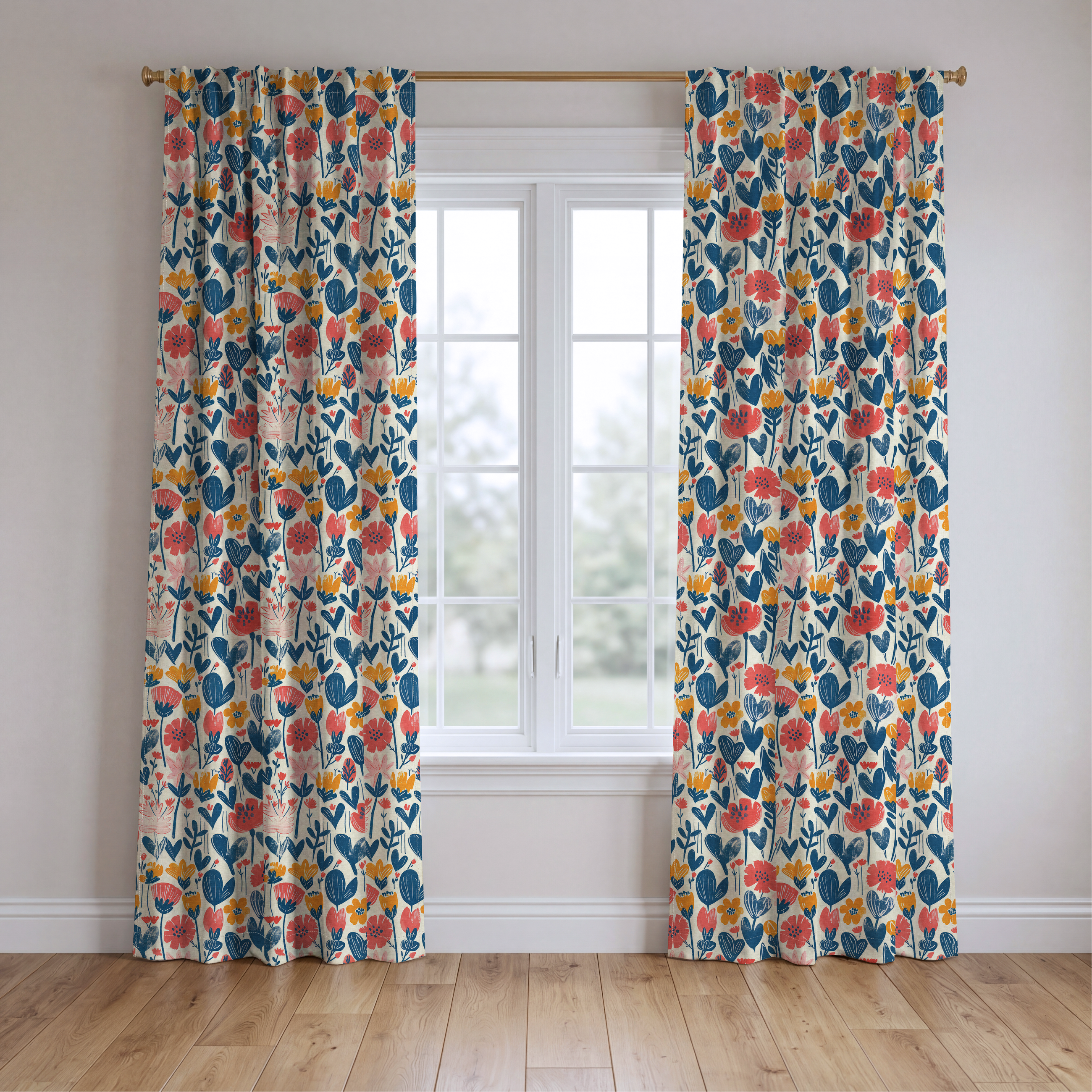 Nora's Nook - Drapery — two panels