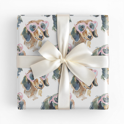 Daisy Dachshund-Wrapping Paper