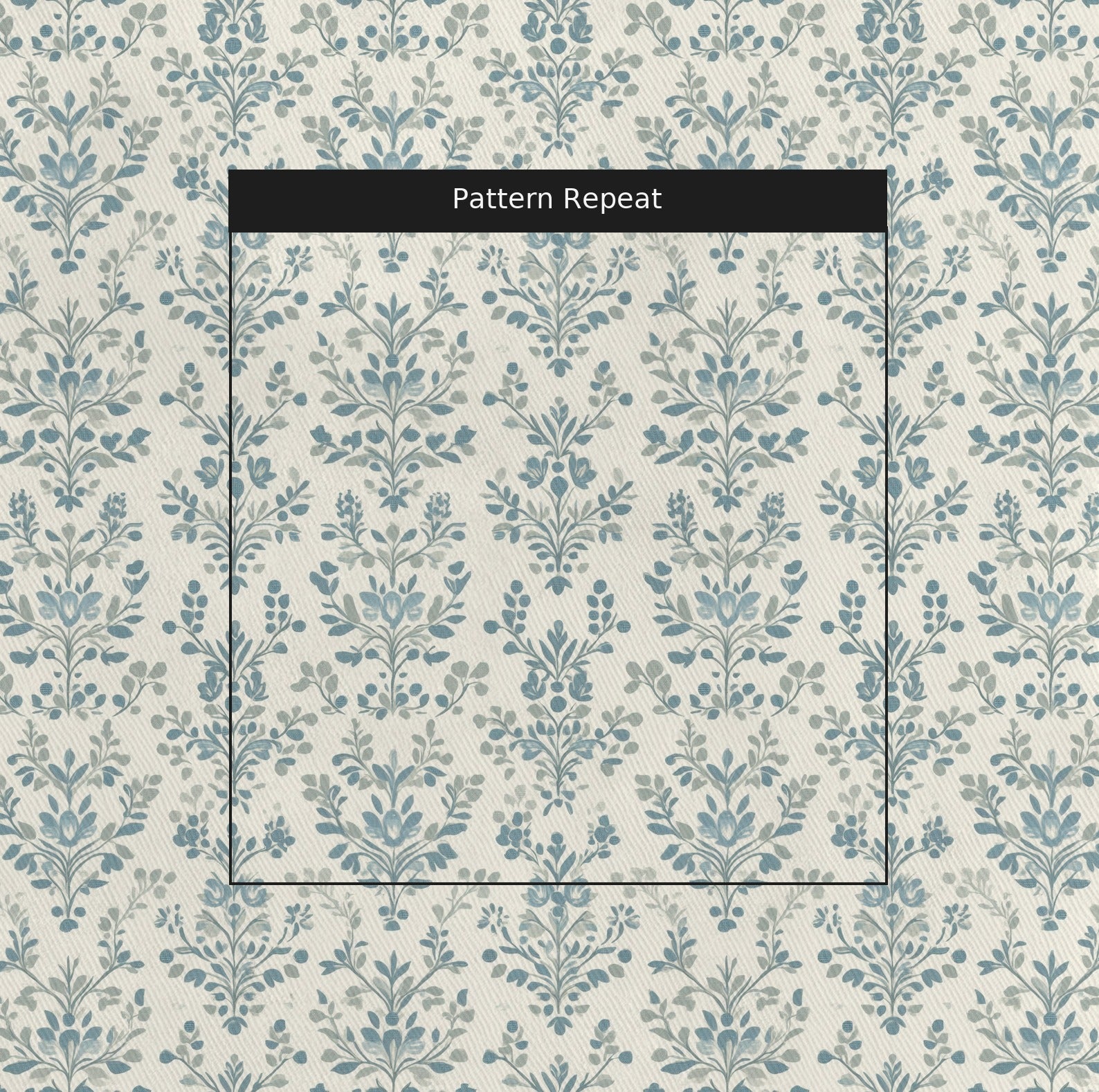 Eden Fabric by the Yard — pattern repeat