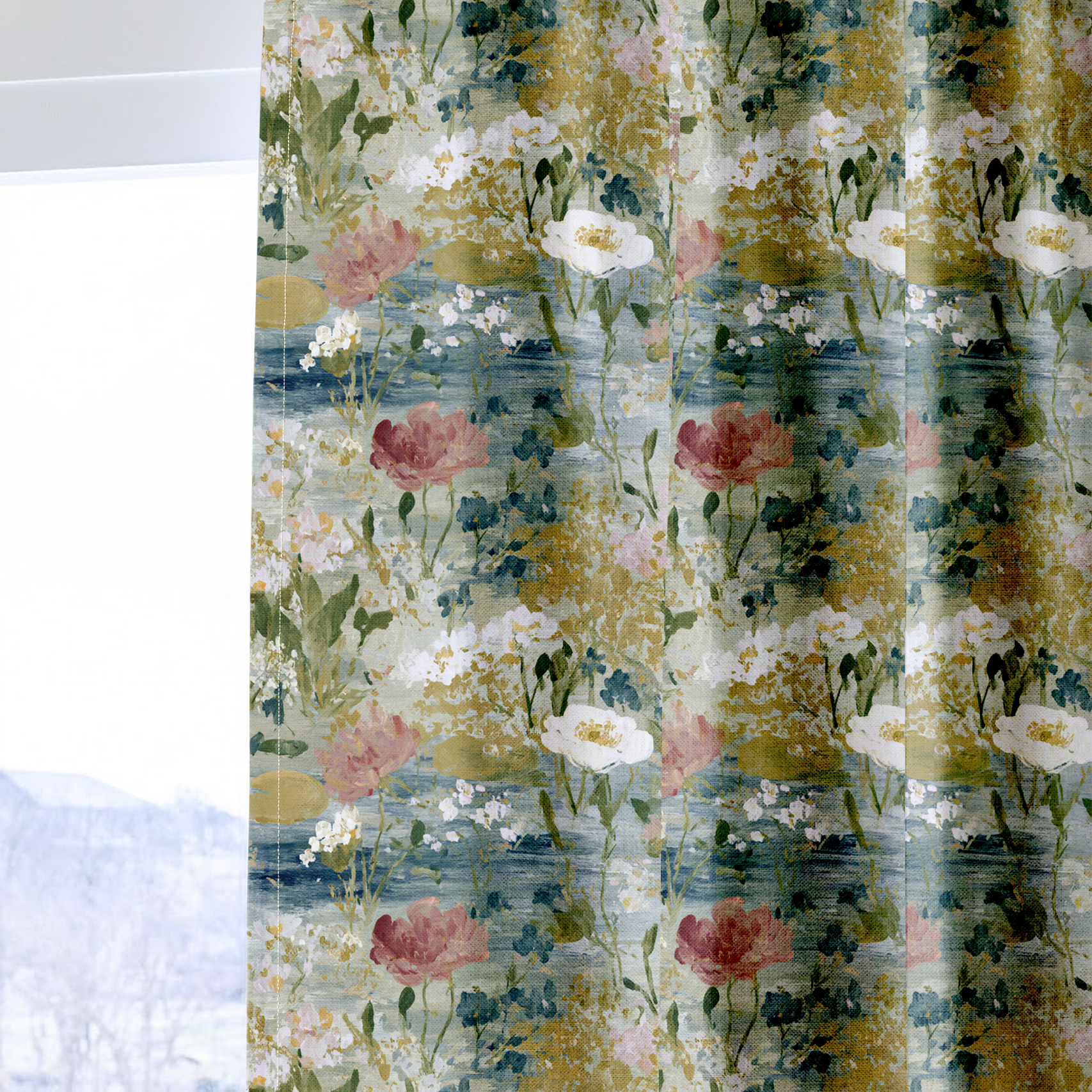 Loose Stems - Drapery — one panel